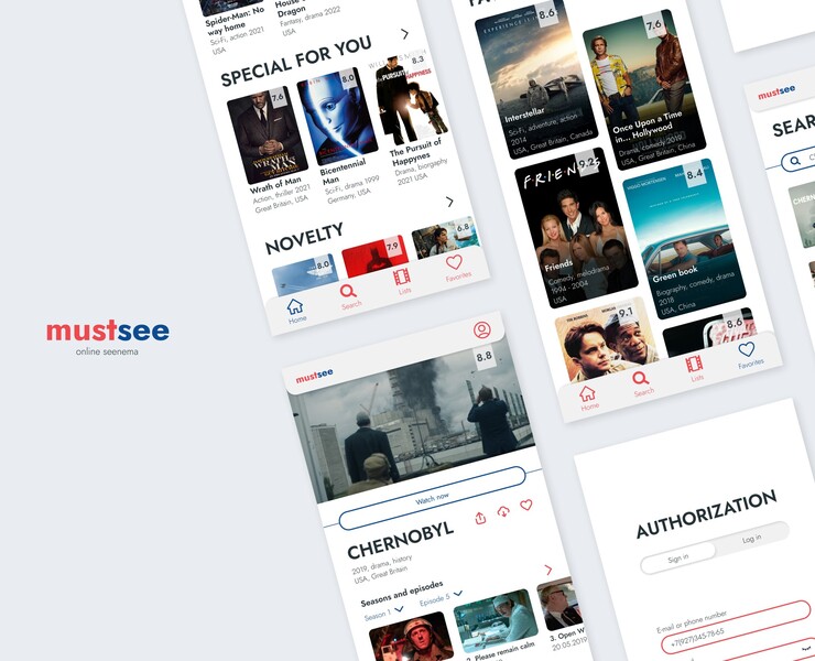 Приложение онлайн кинотеатра на Dprofile