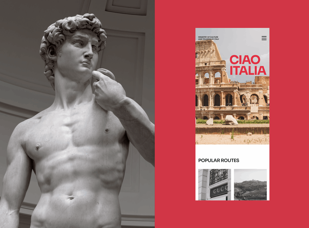 CIAO ITALIA сервис готовых маршрутов путешествий по Италии — Изображение №10 — Интерфейсы на Dprofile