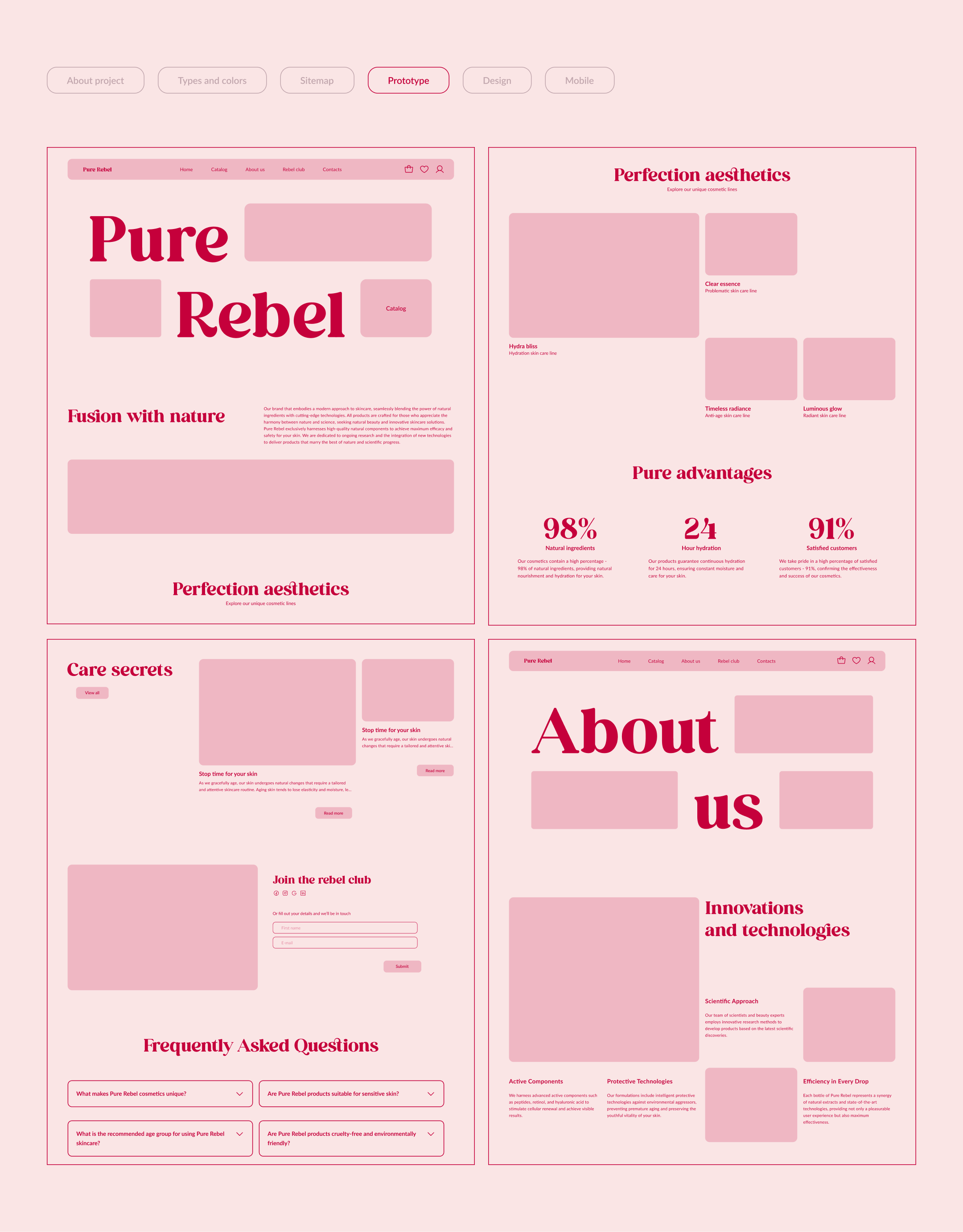 Pure Rebel сайт косметического бренда — Изображение №6 — Интерфейсы на Dprofile