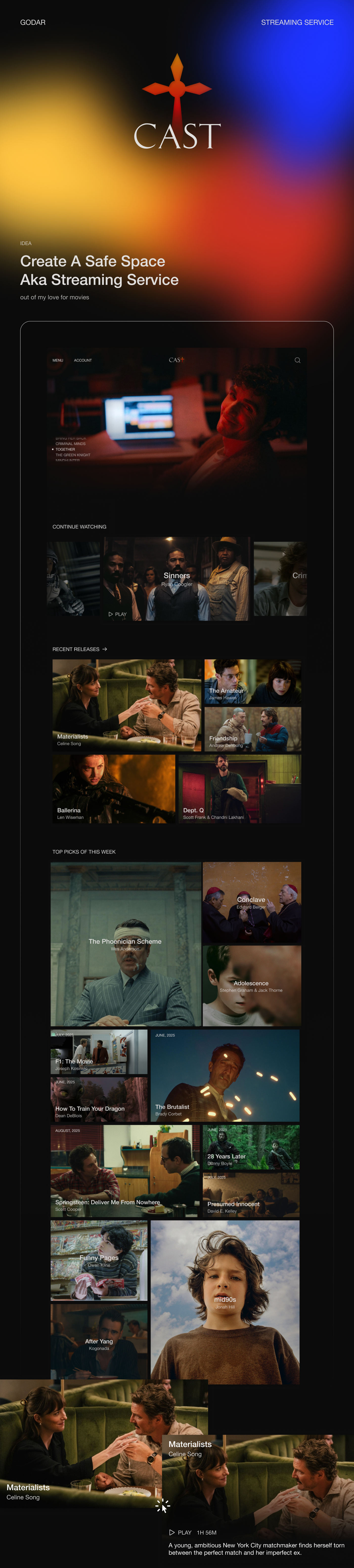Cast: стриминговый сервис — Изображение №1 — Интерфейсы на Dprofile