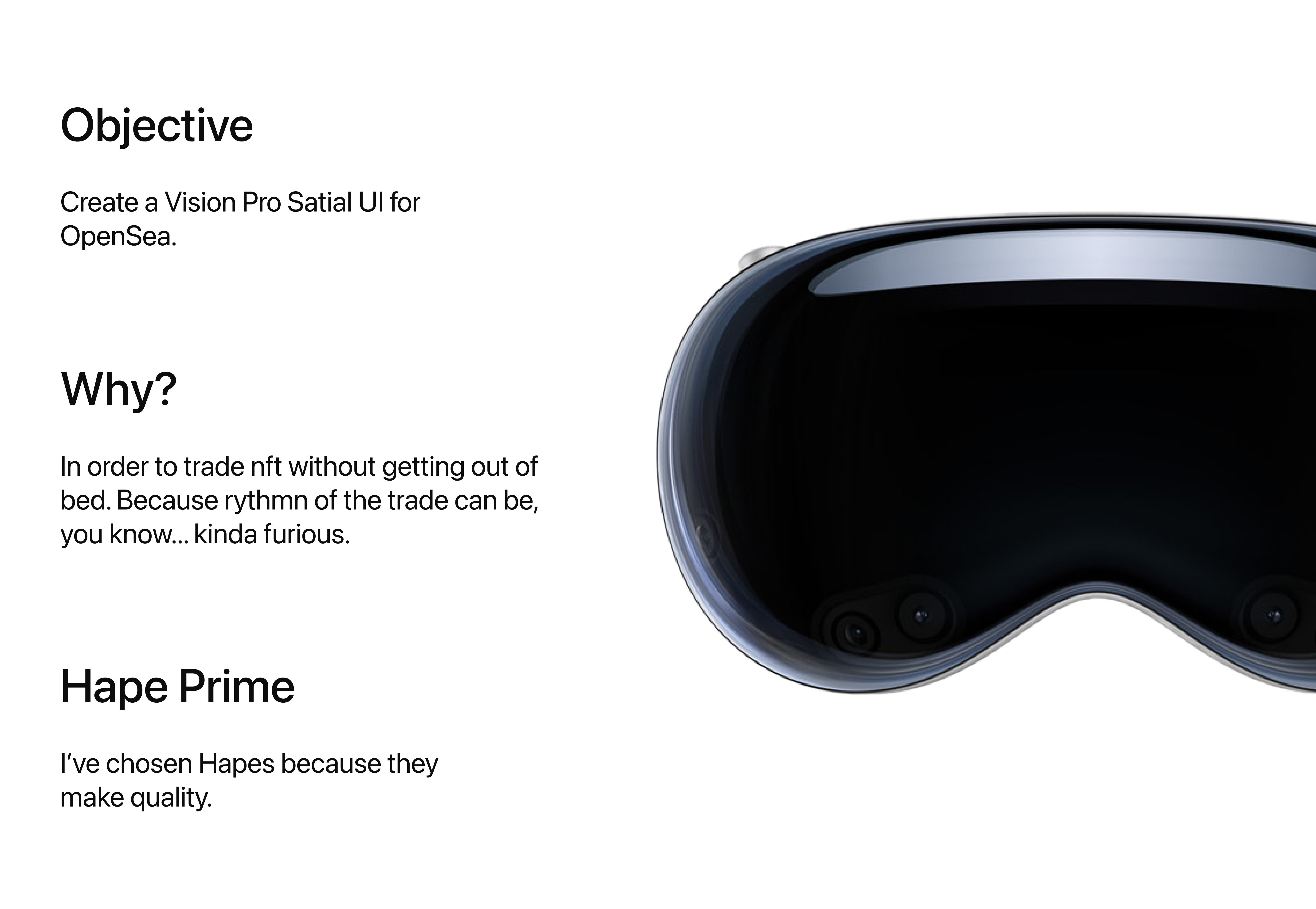 Vision Pro Spatial UI for Hape Prime x OpenSea — Изображение №2 — Интерфейсы на Dprofile