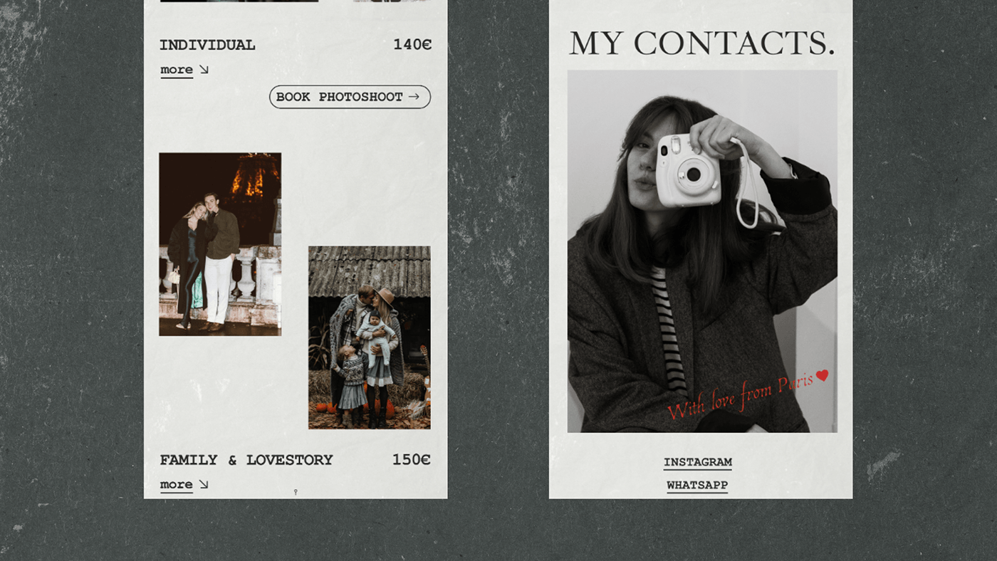 Taplink for photographer/Таплинк для фотографа — Изображение №7 — Интерфейсы на Dprofile
