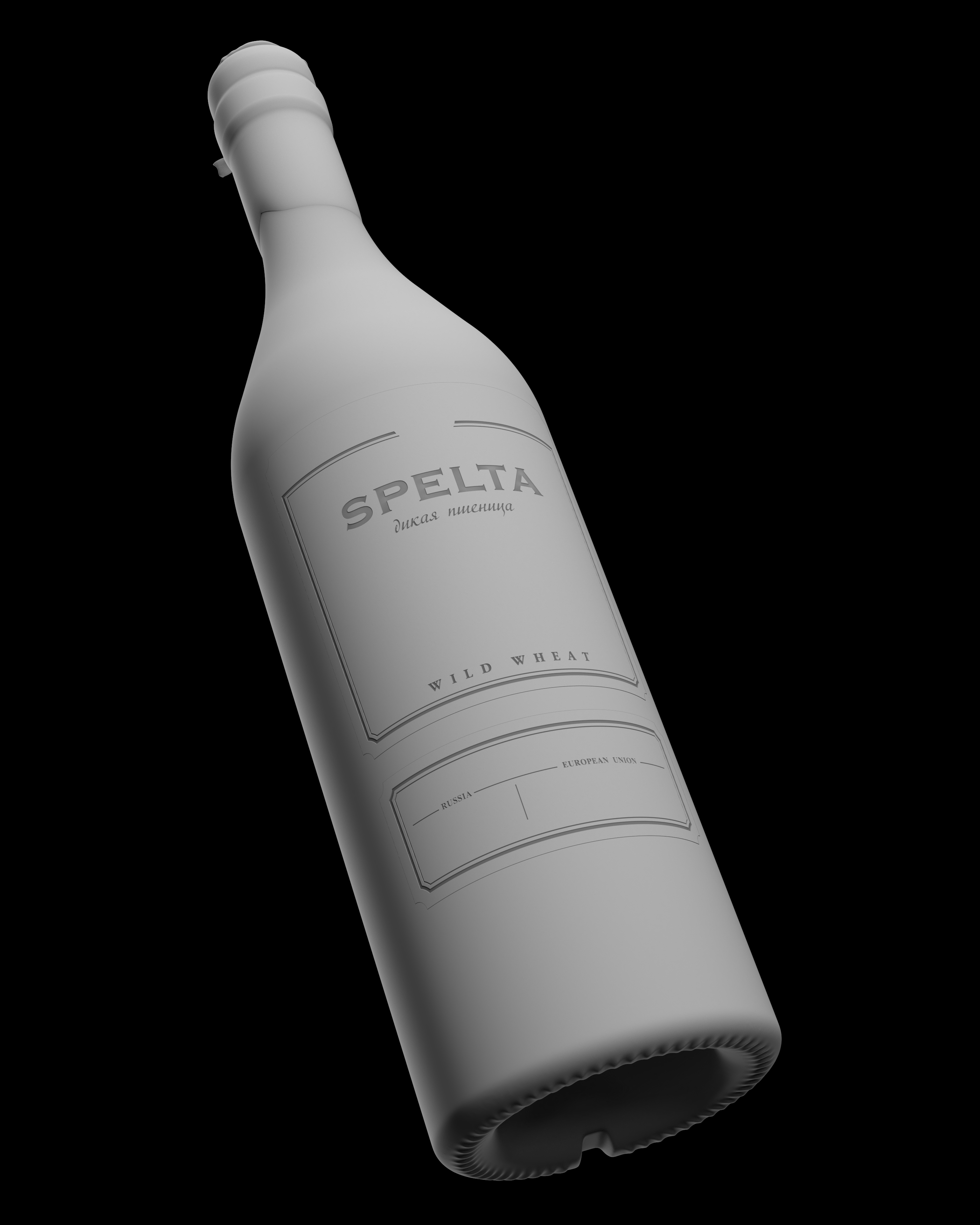 Водка «Спельта» — Изображение №5 — 3D на Dprofile