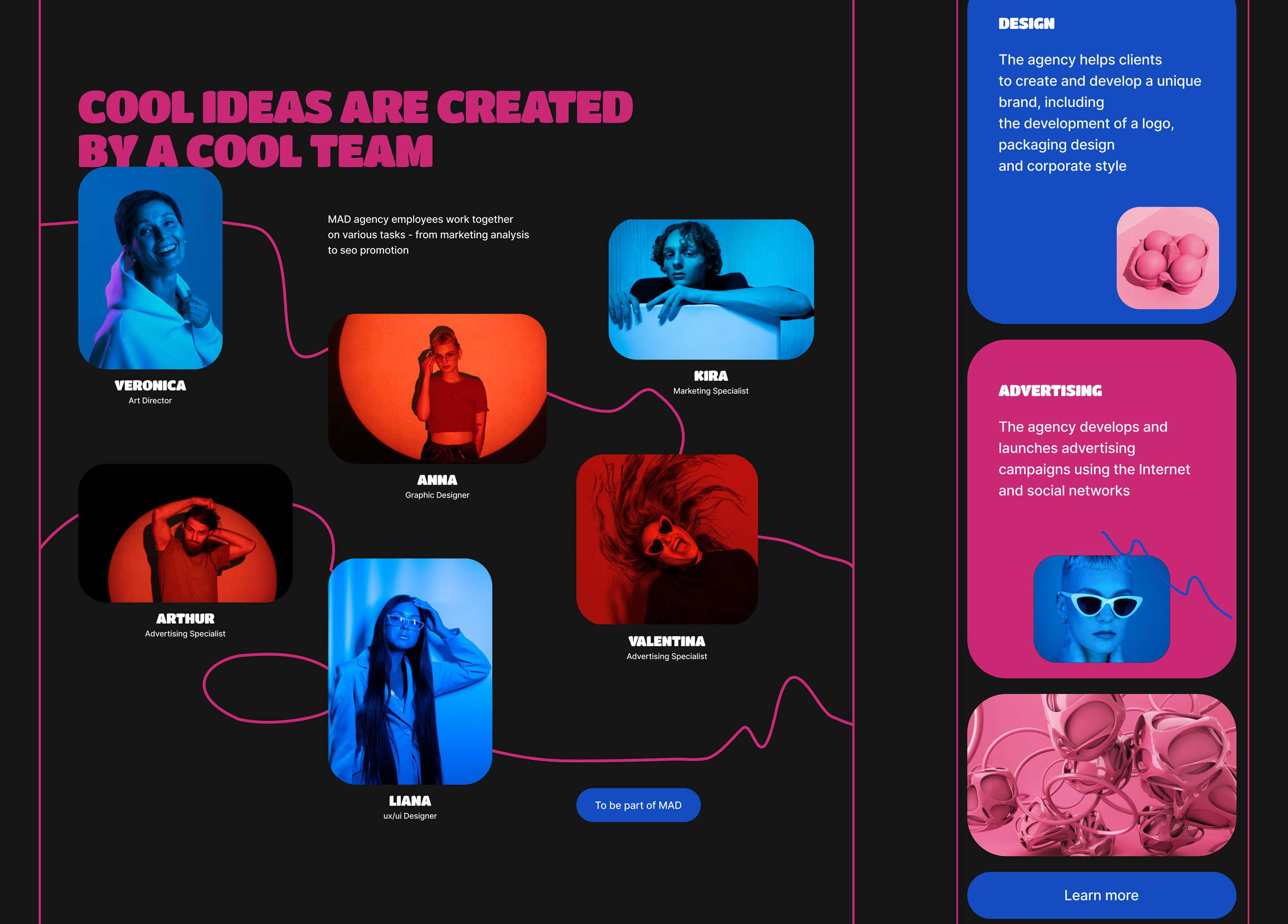 Integrated Services Marketing Agency MAD — Изображение №13 — Интерфейсы, Анимация на Dprofile