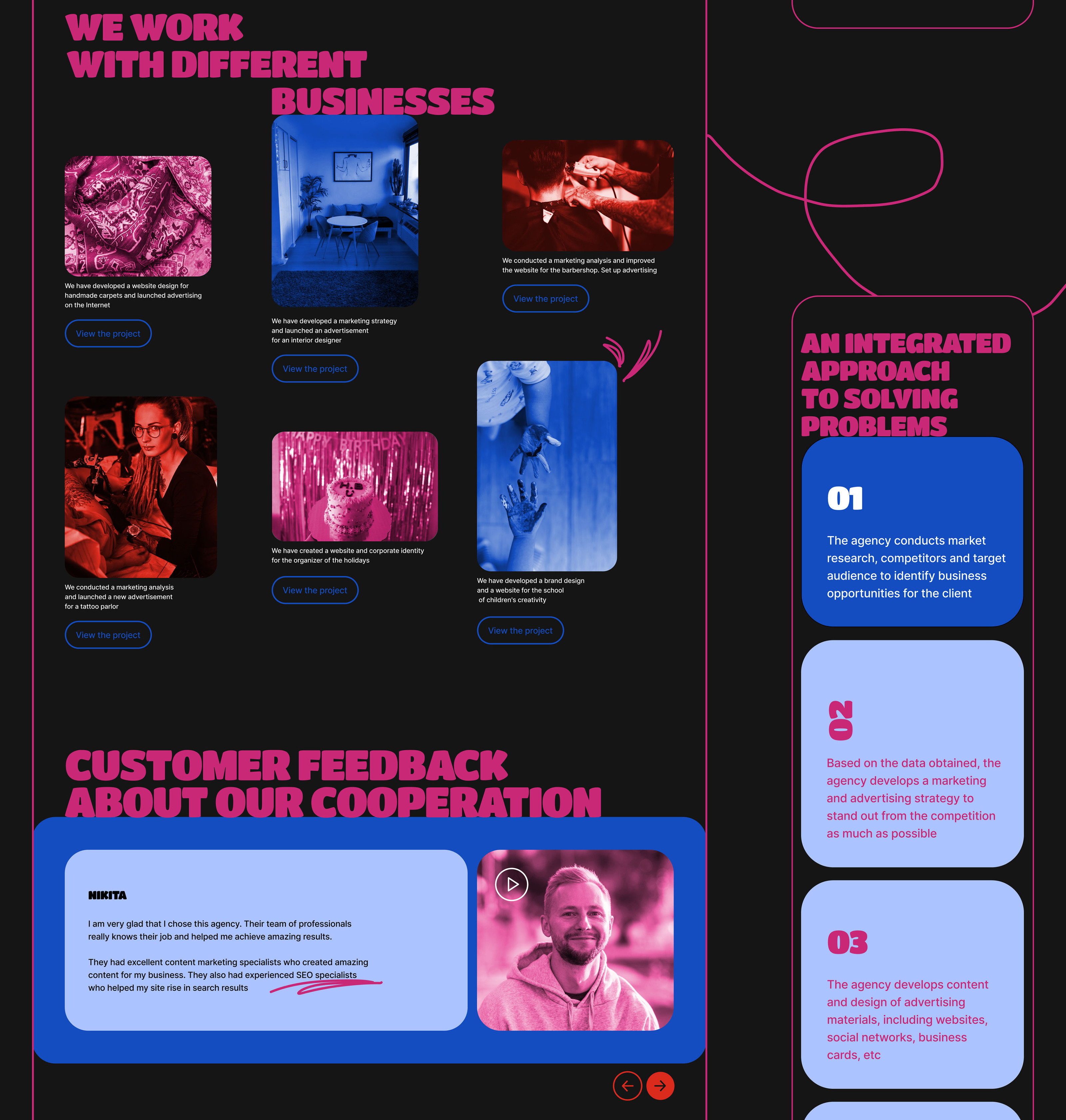 Integrated Services Marketing Agency MAD — Изображение №14 — Интерфейсы, Анимация на Dprofile