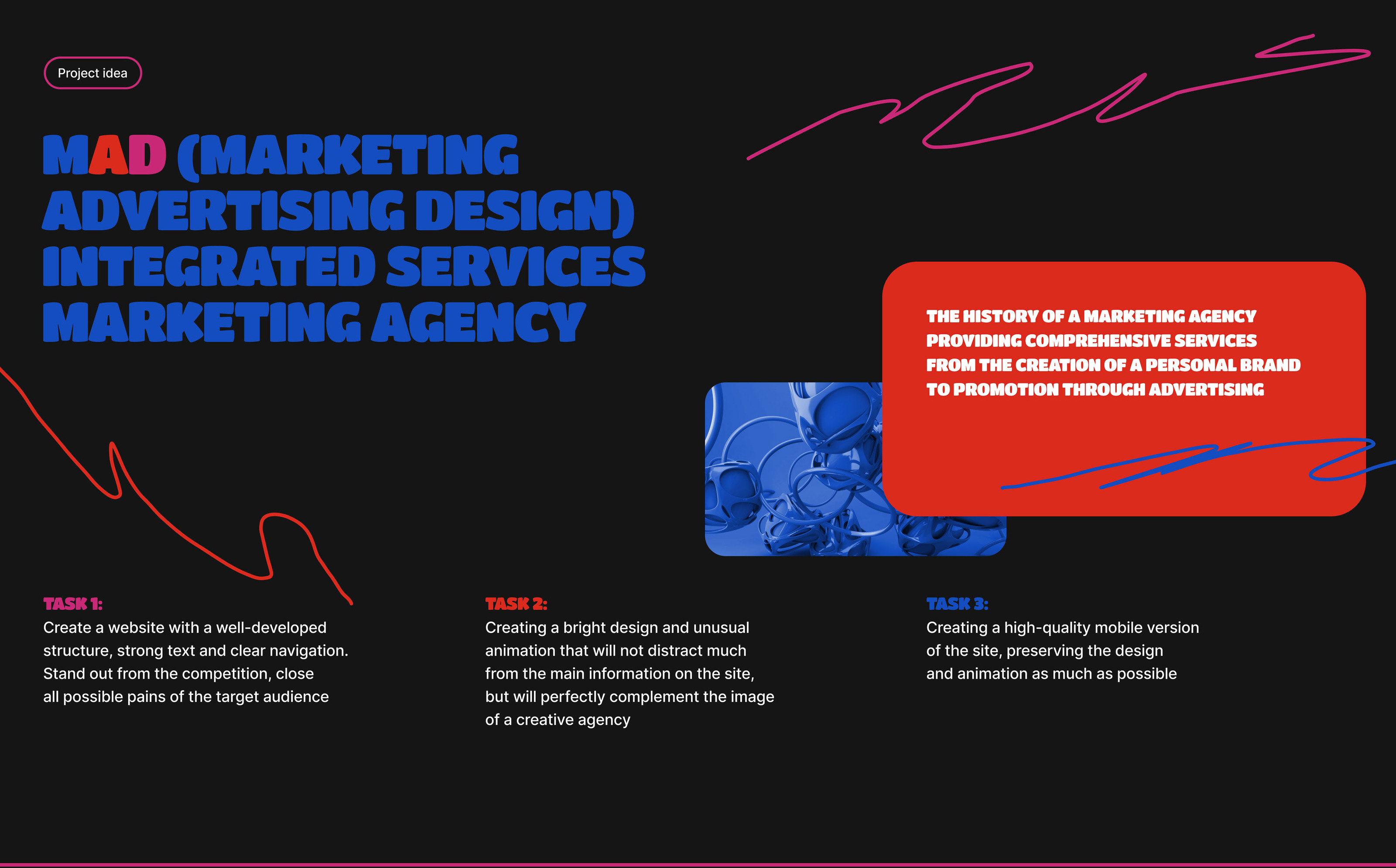 Integrated Services Marketing Agency MAD — Изображение №2 — Интерфейсы, Анимация на Dprofile