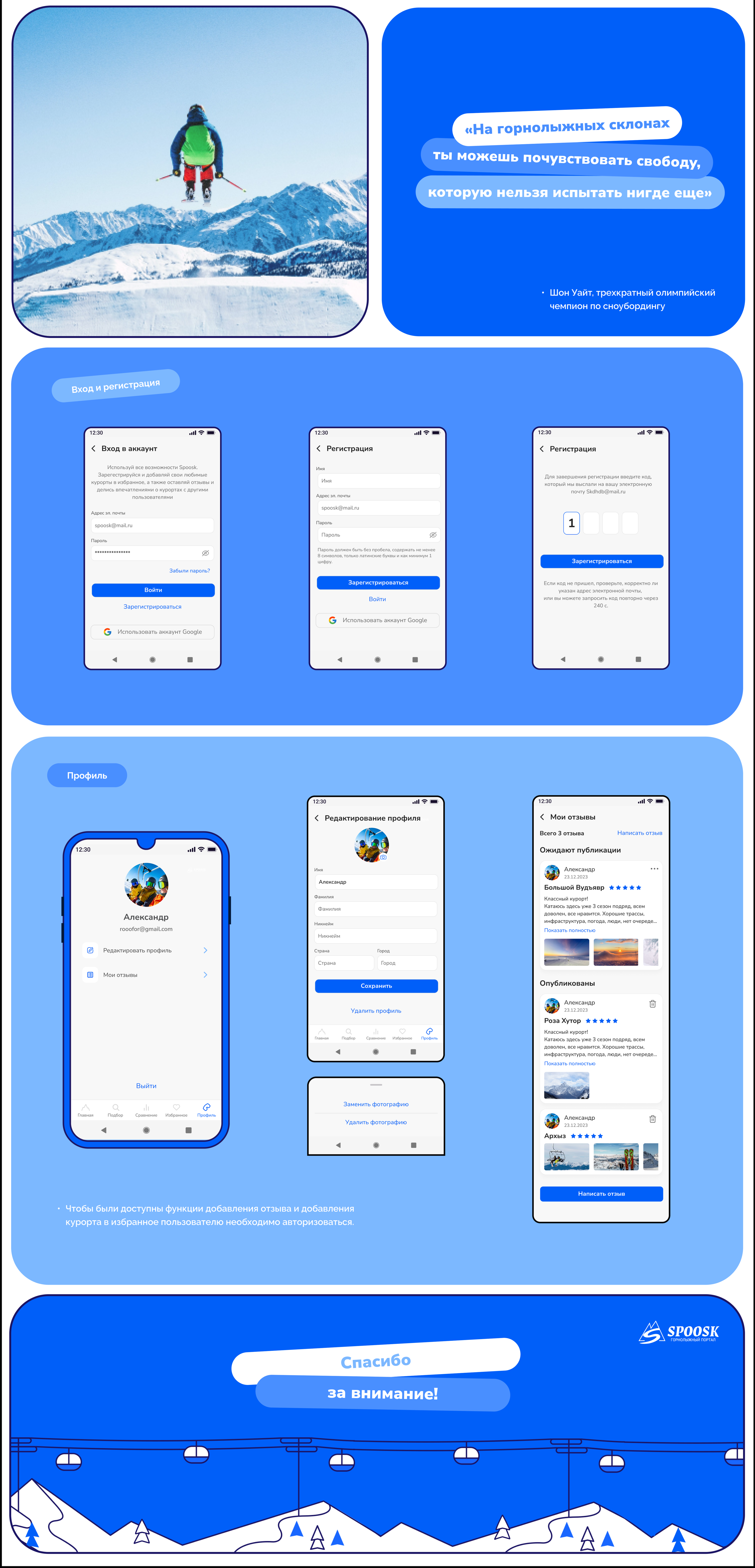 Спуск. Мобильное приложение. | UX/UI Design — Изображение №10 — Интерфейсы на Dprofile