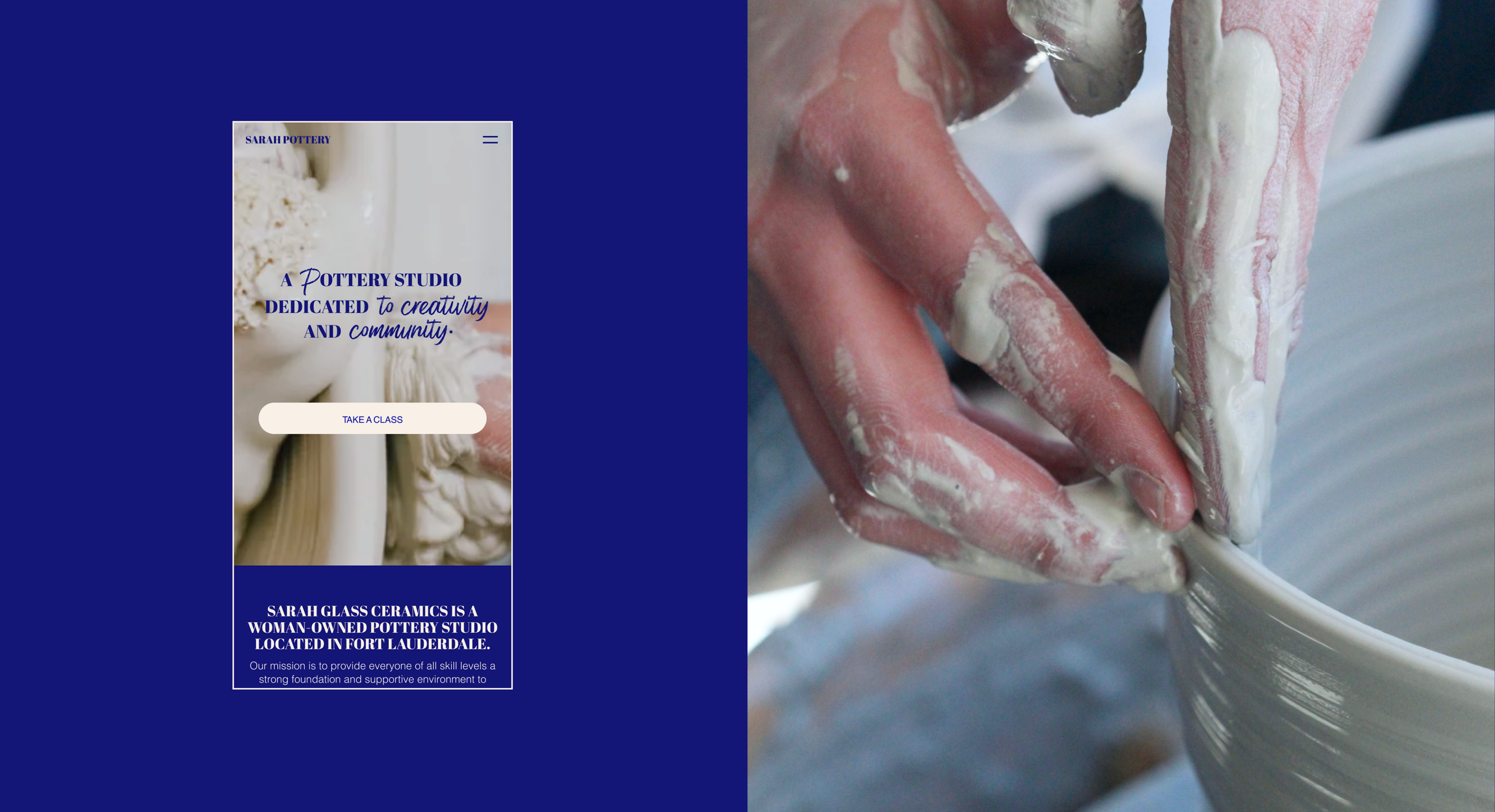 Sarah Pottery. Website concept. — Изображение №2 — Интерфейсы на Dprofile