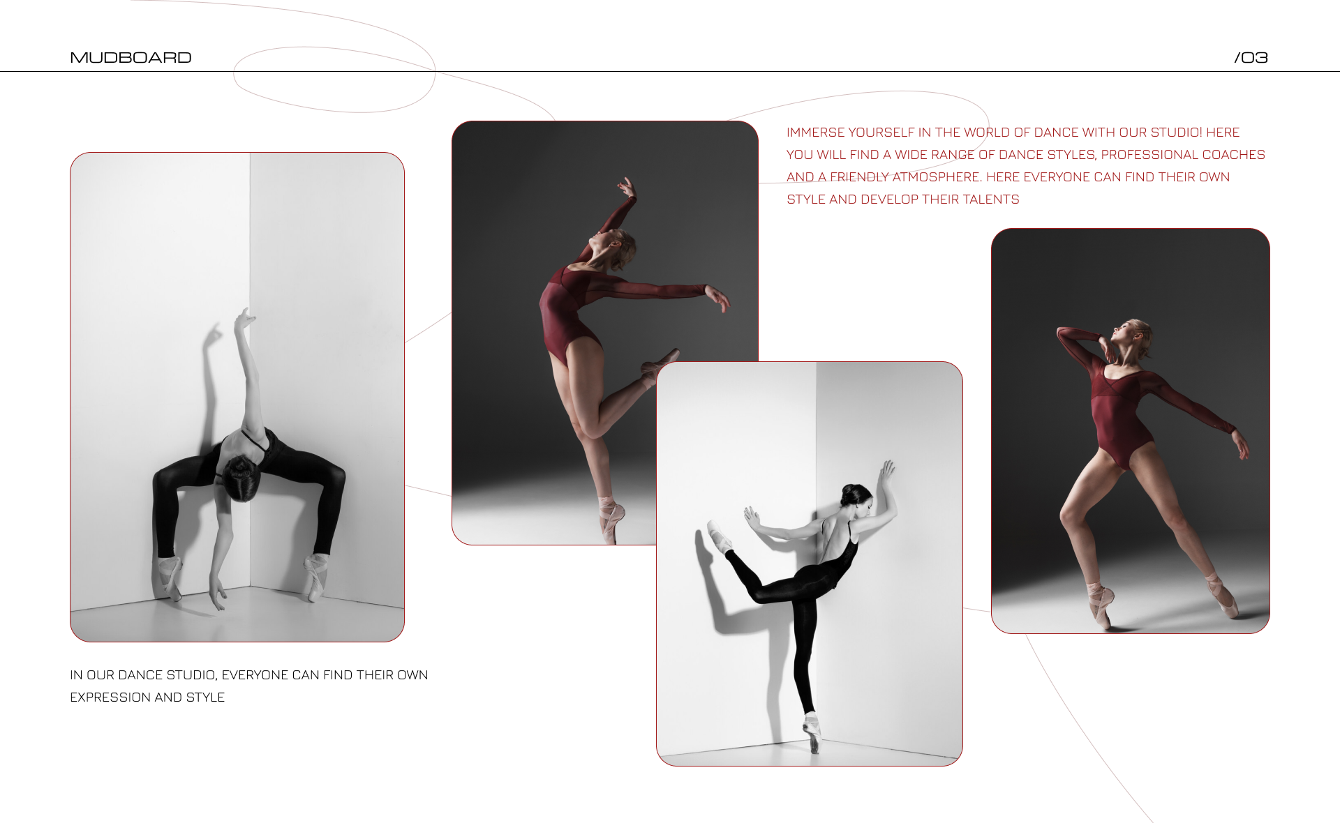 Design for  the ballet studio — Изображение №3 — Интерфейсы, Брендинг на Dprofile