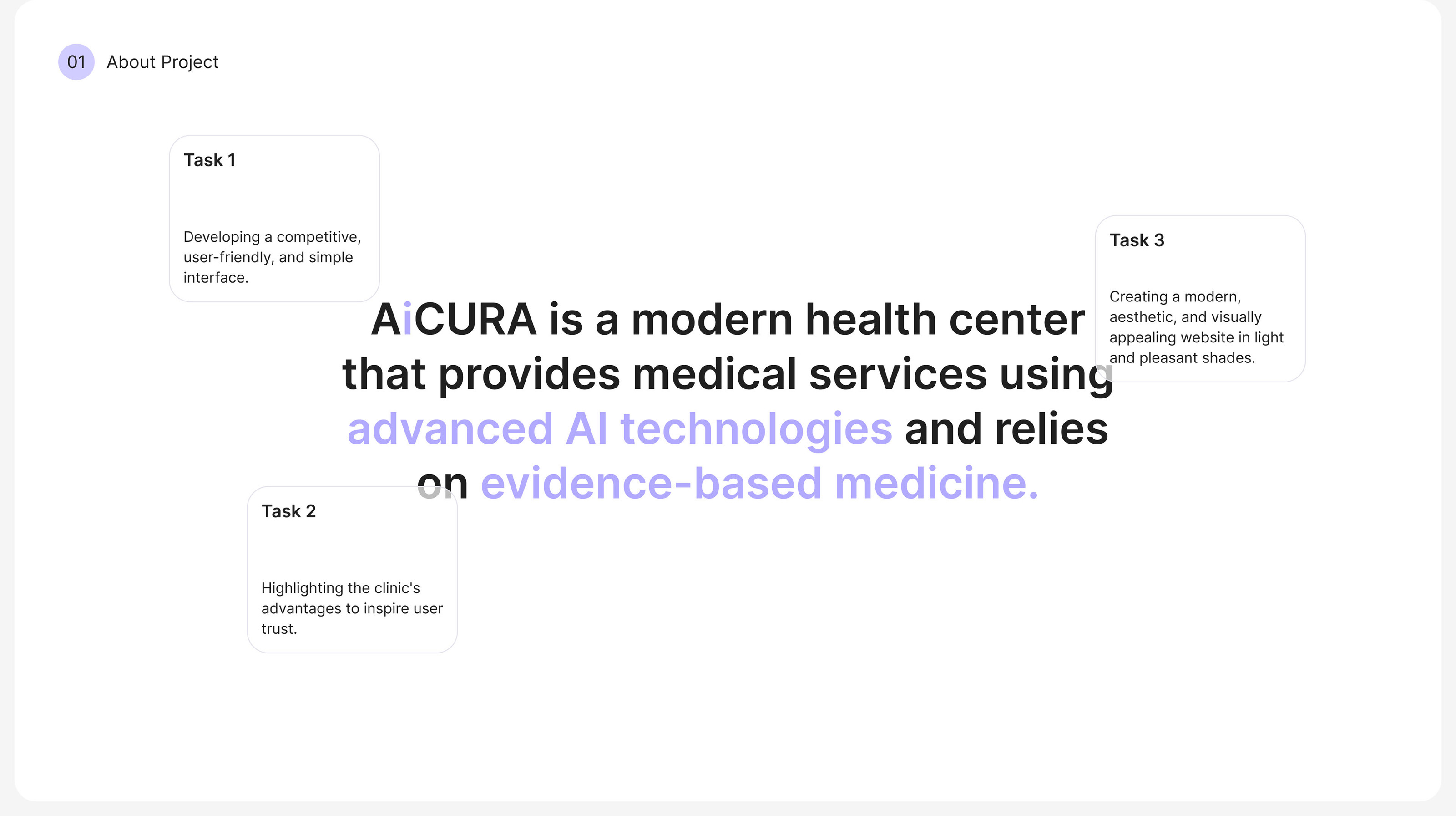 AiCURA Medical Clinic Website Design (UI/UX) — Изображение №2 — Интерфейсы, Анимация на Dprofile