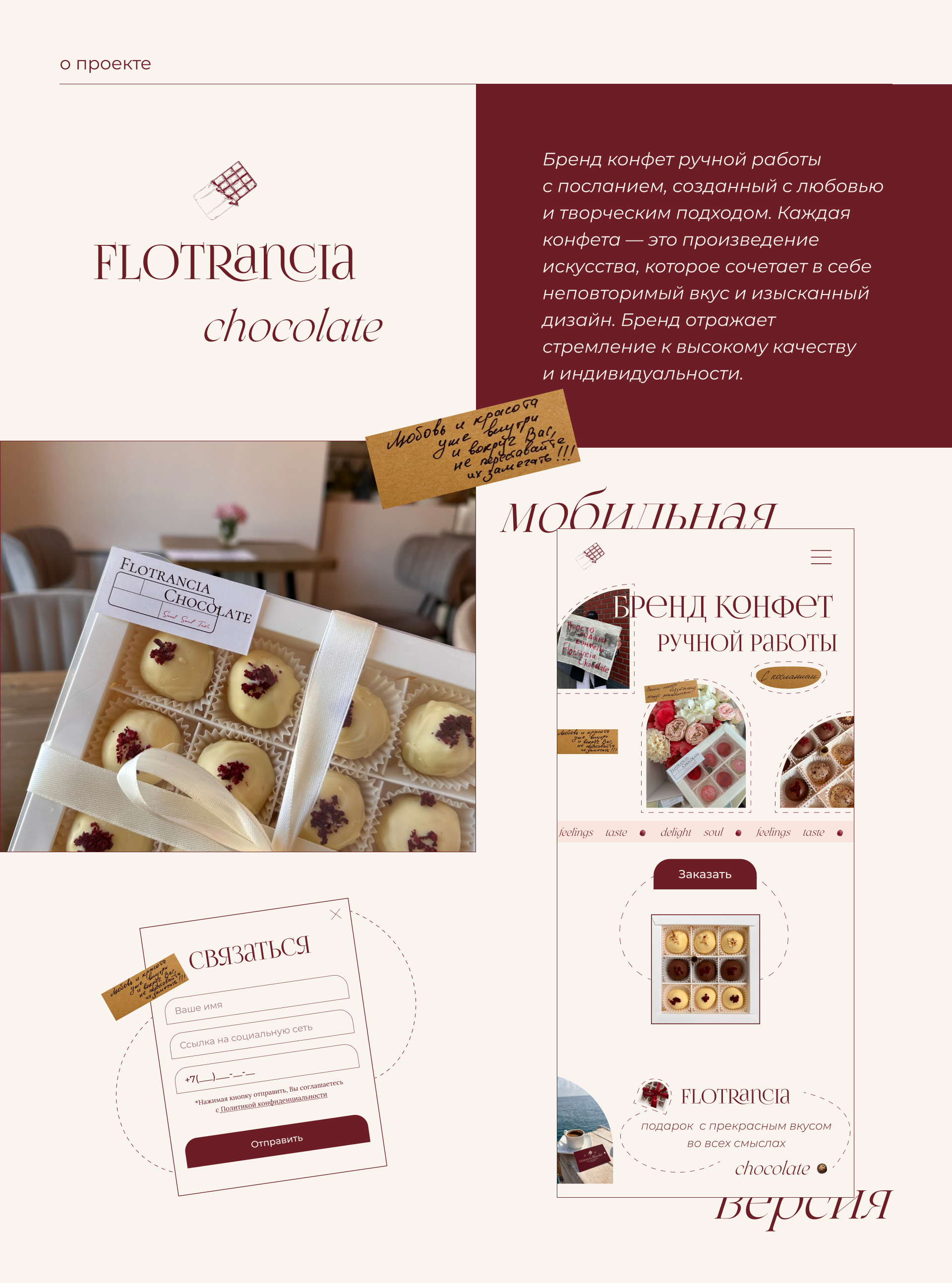 Flotrancia chocolate — Изображение №2 — Интерфейсы, Брендинг на Dprofile