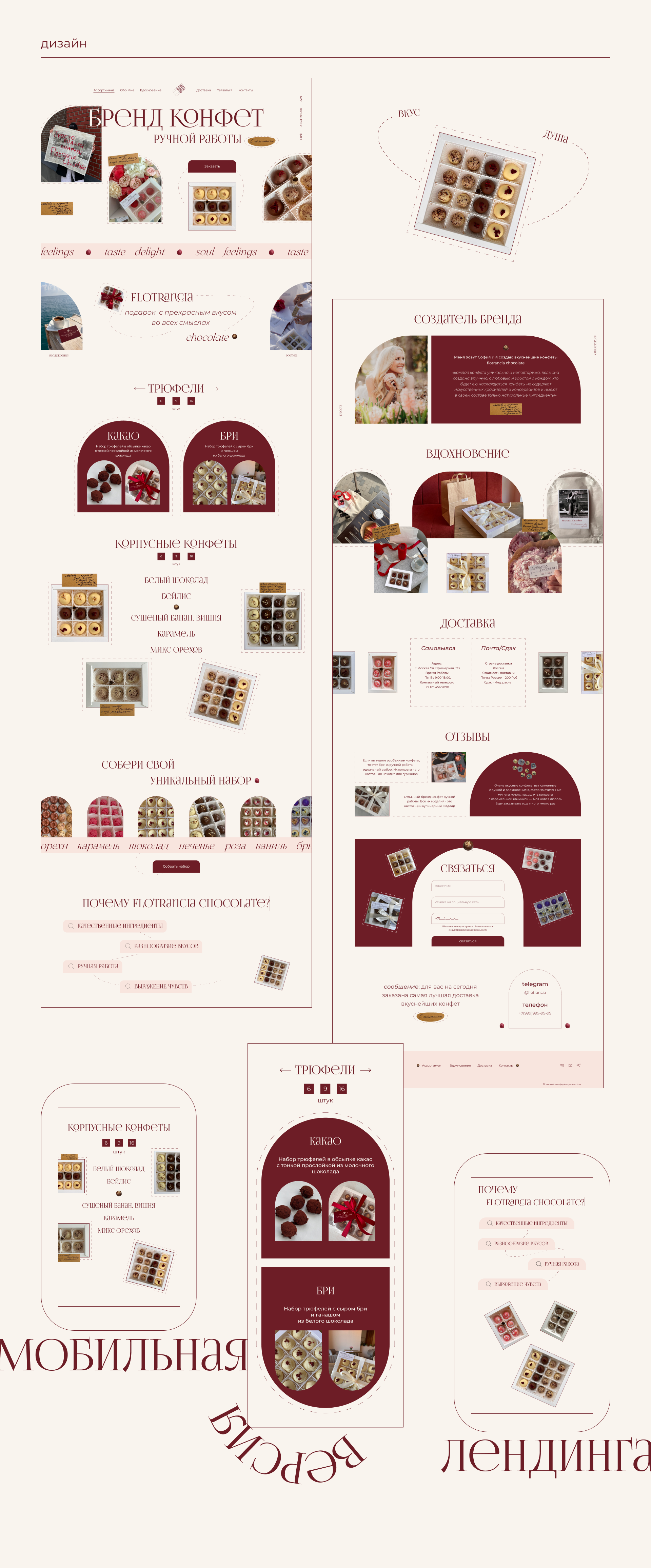 Flotrancia chocolate — Изображение №8 — Интерфейсы, Брендинг на Dprofile