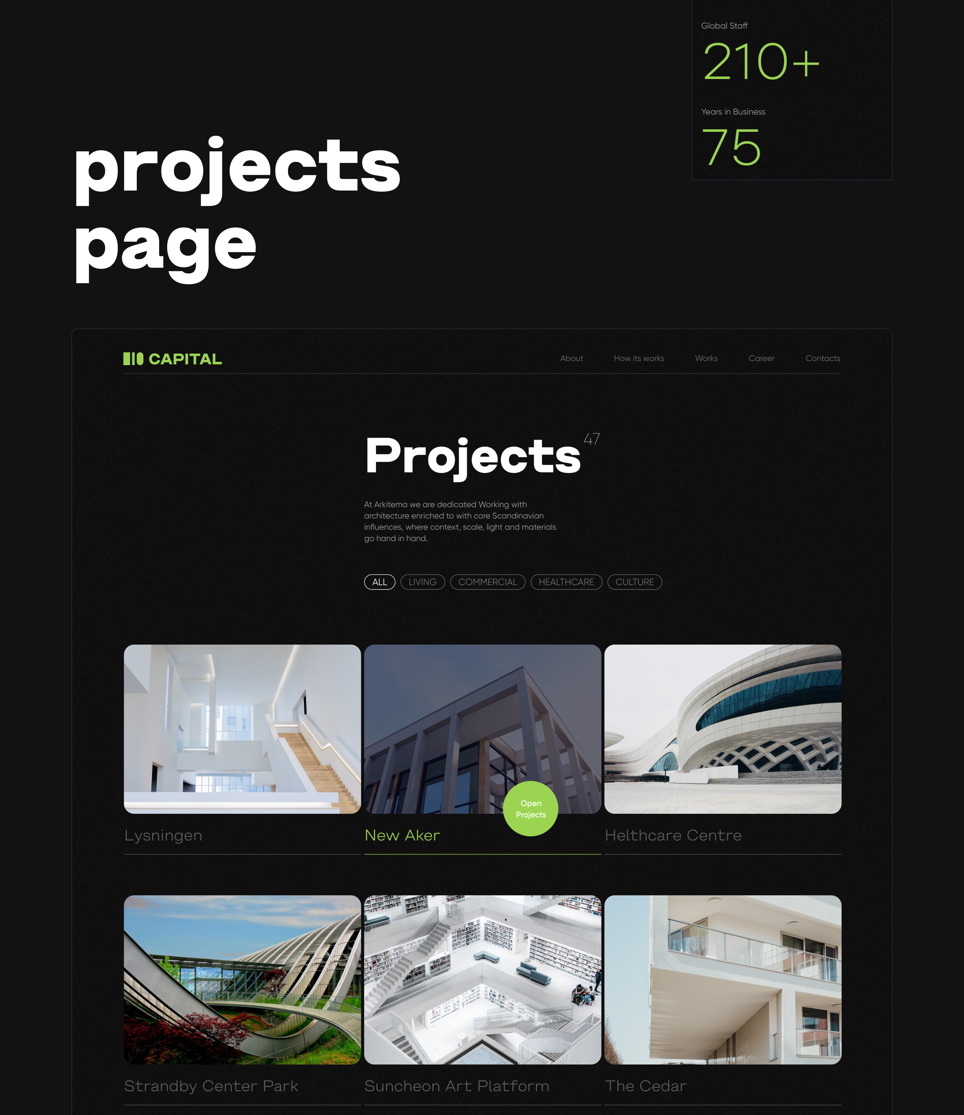 Capital Architecture Studios - Website — Изображение №8 — Интерфейсы на Dprofile