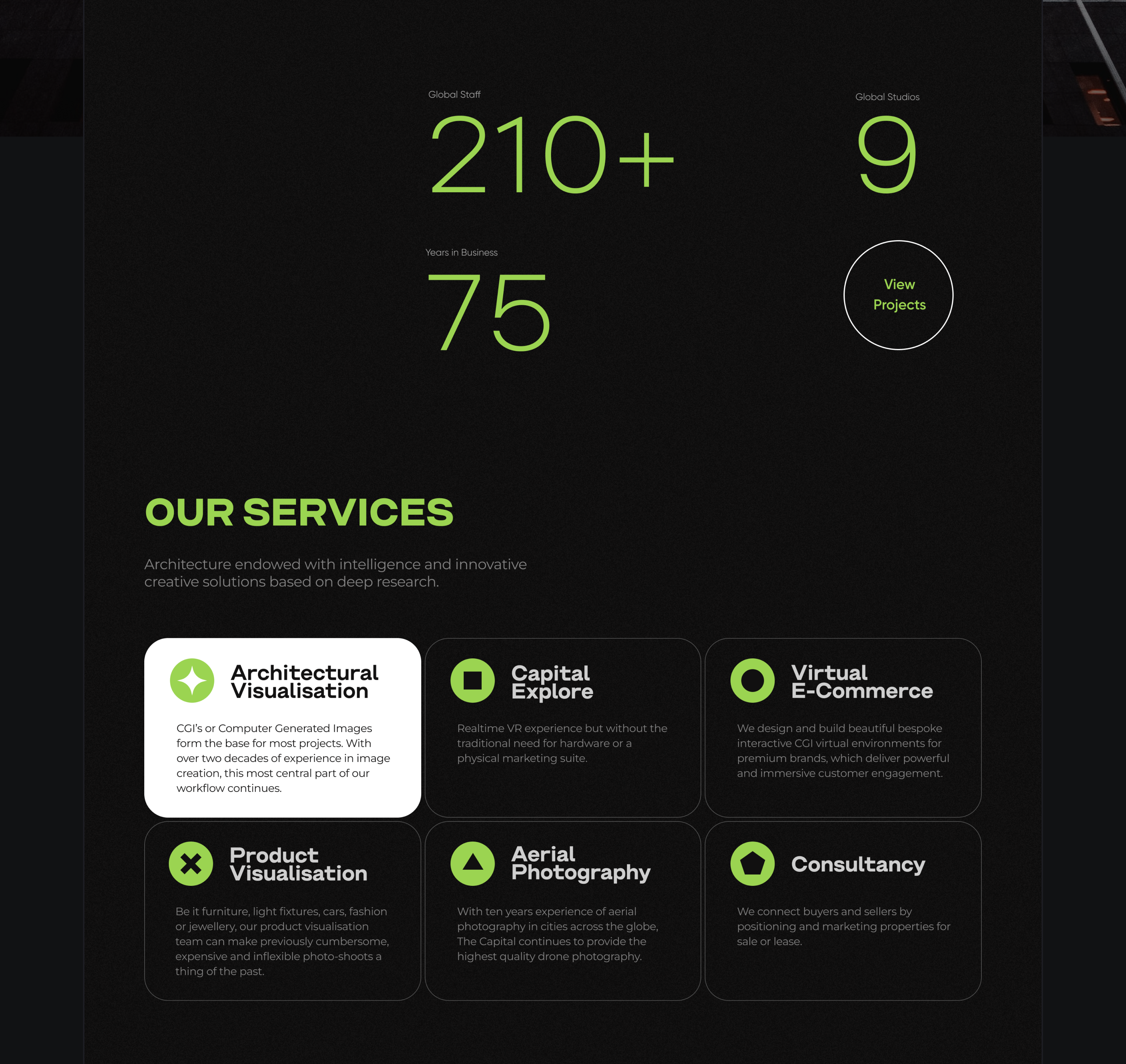 Capital Architecture Studios - Website — Изображение №4 — Интерфейсы на Dprofile