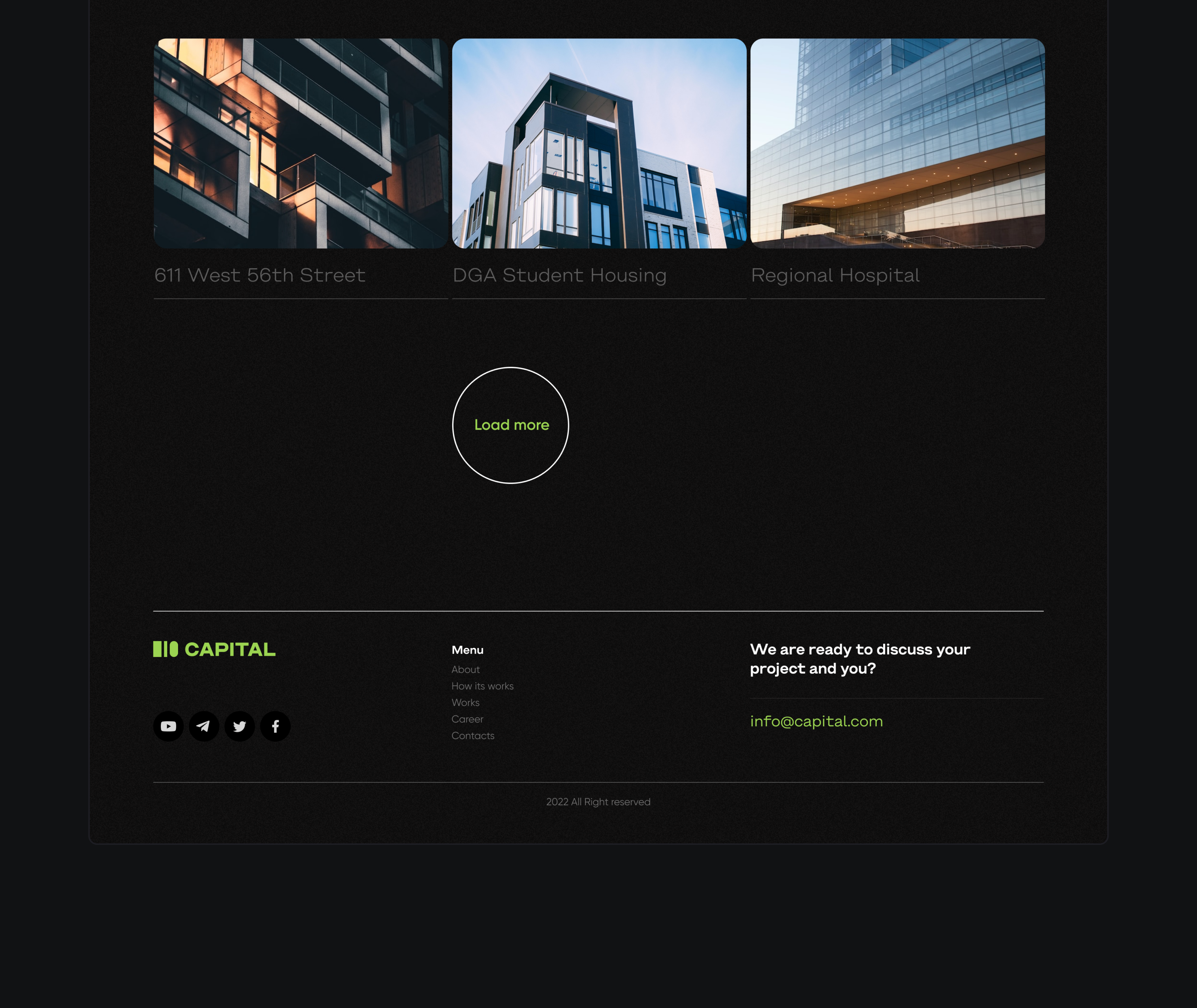 Capital Architecture Studios - Website — Изображение №9 — Интерфейсы на Dprofile