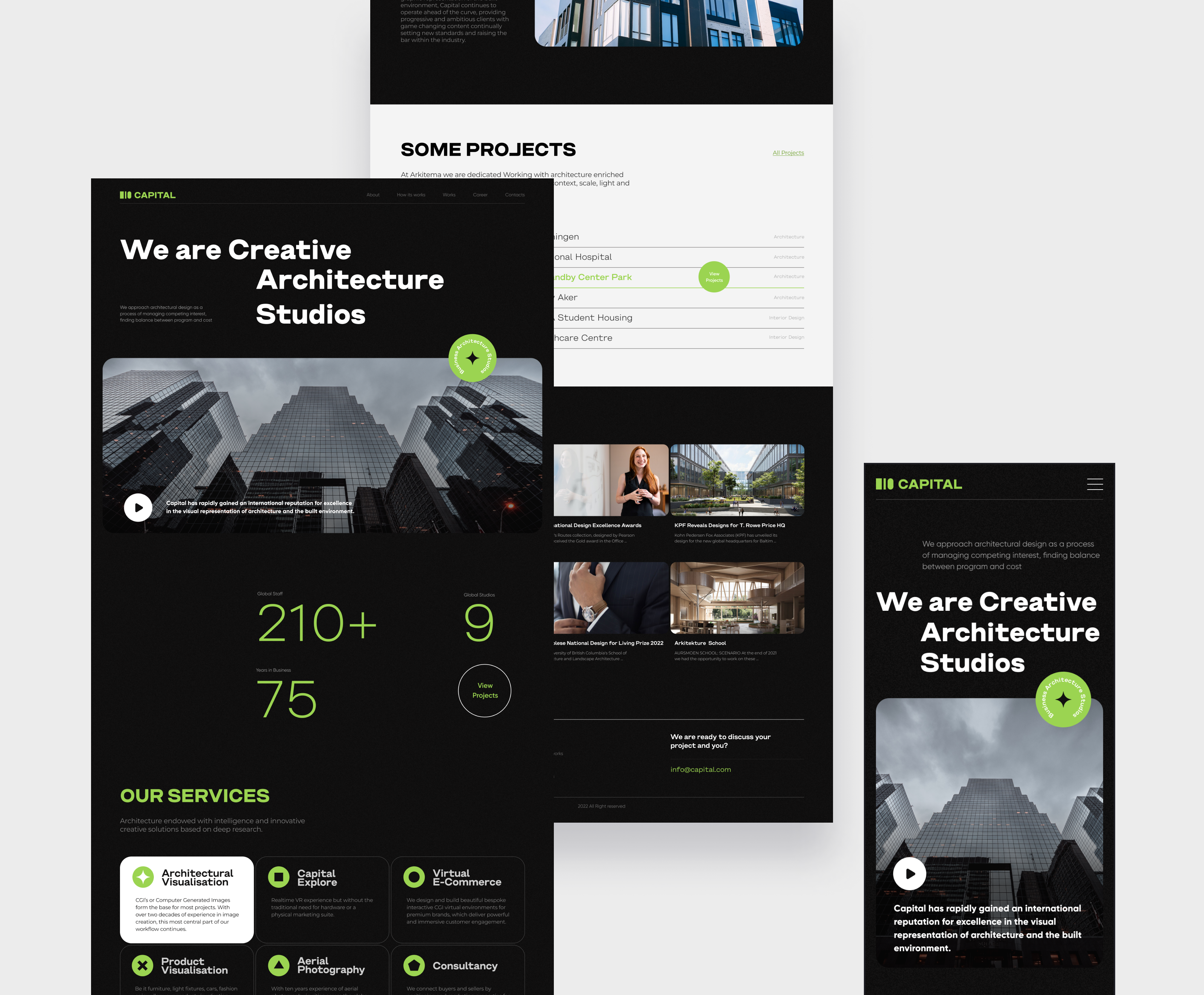 Capital Architecture Studios - Website — Изображение №7 — Интерфейсы на Dprofile