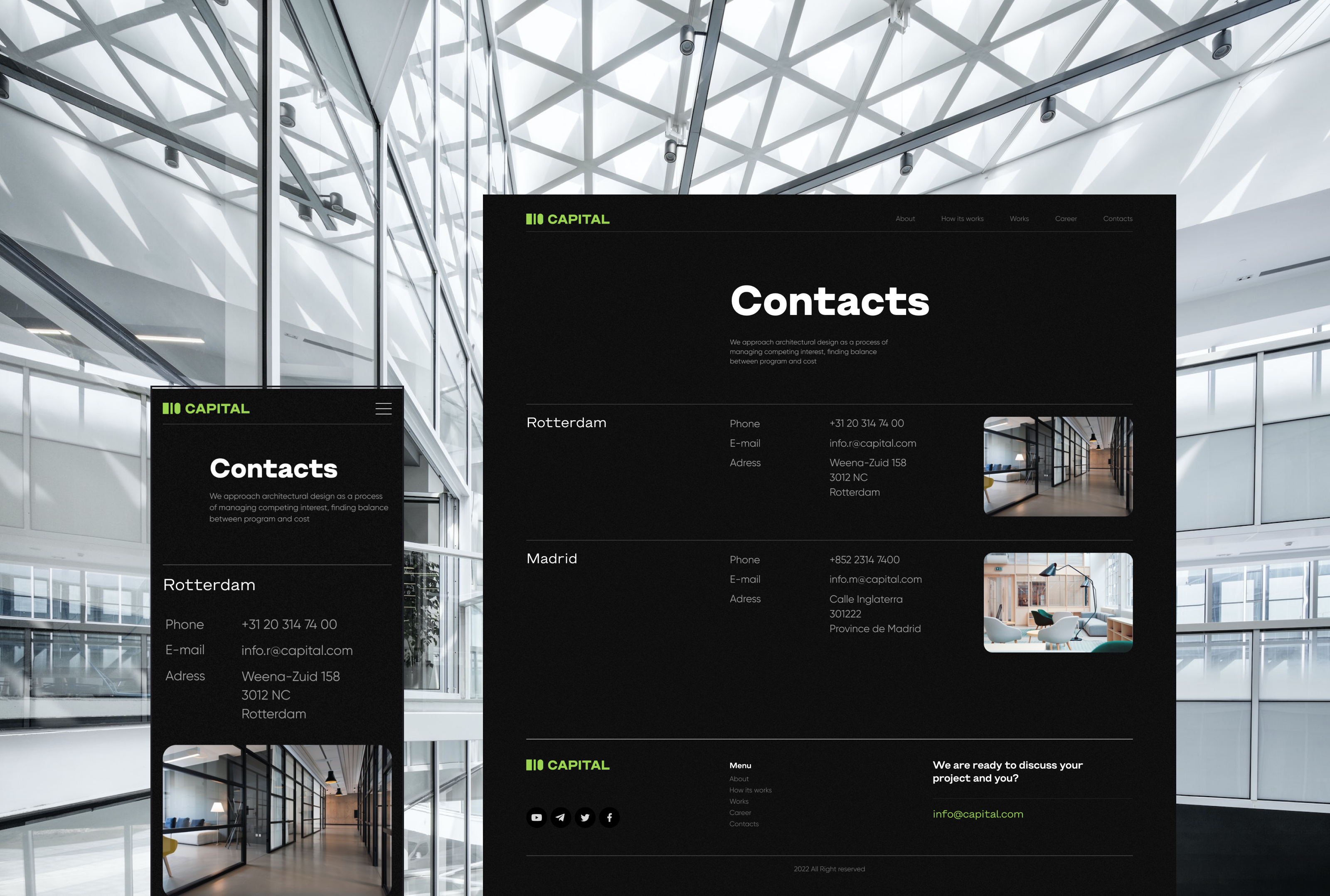Capital Architecture Studios - Website — Изображение №10 — Интерфейсы на Dprofile