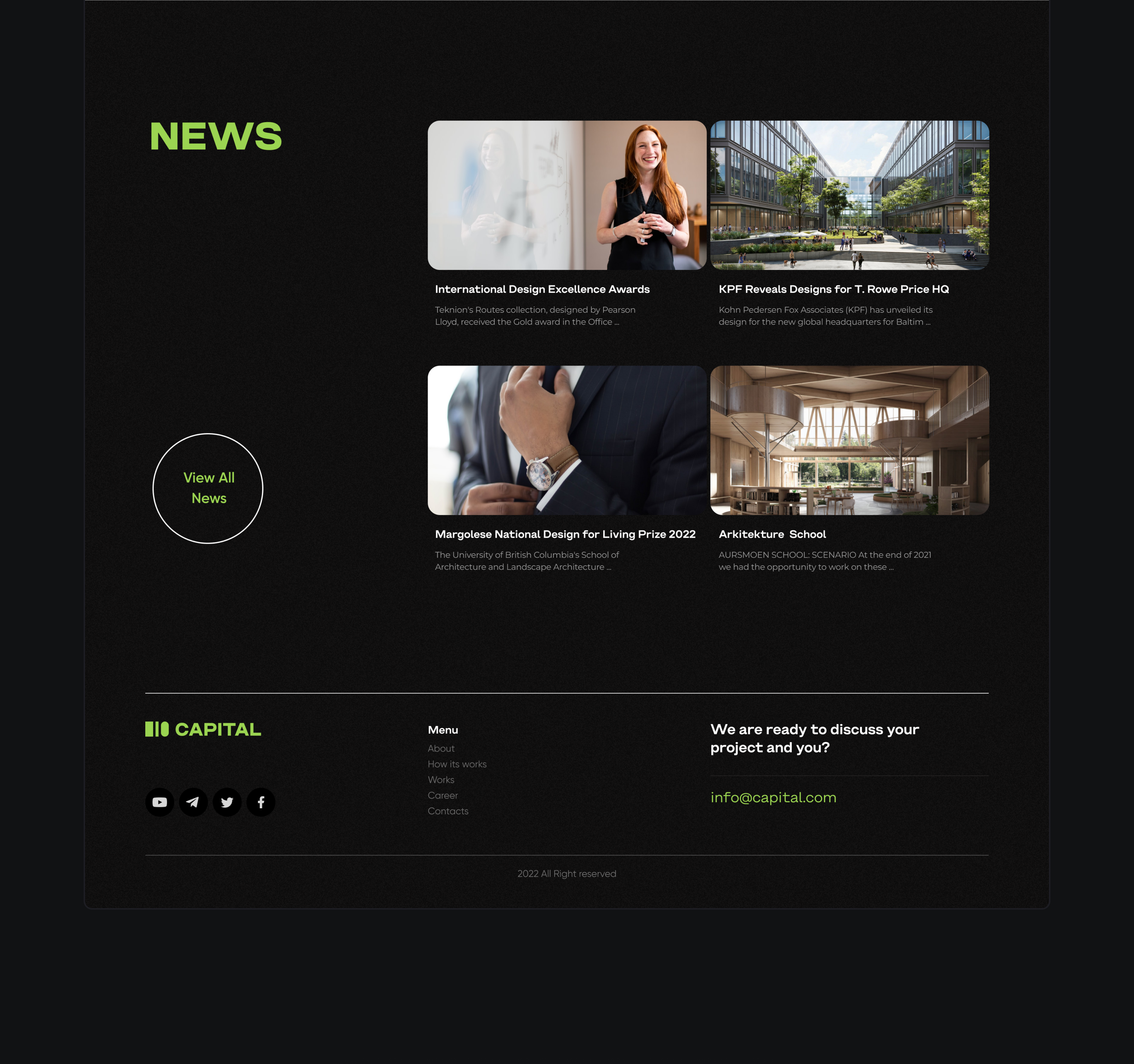 Capital Architecture Studios - Website — Изображение №6 — Интерфейсы на Dprofile