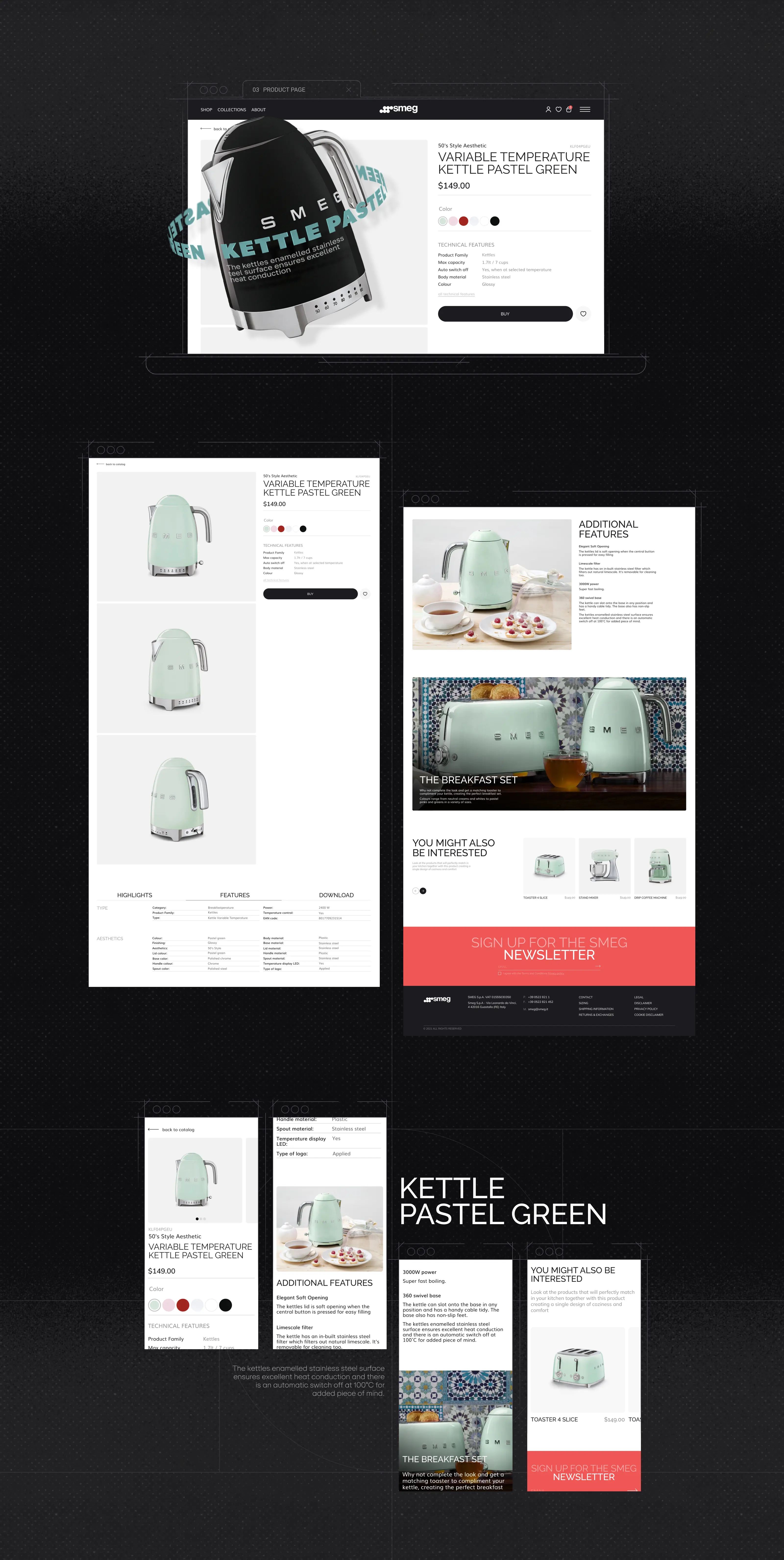 SMEG | E-commerce redesign — Изображение №6 — Интерфейсы на Dprofile