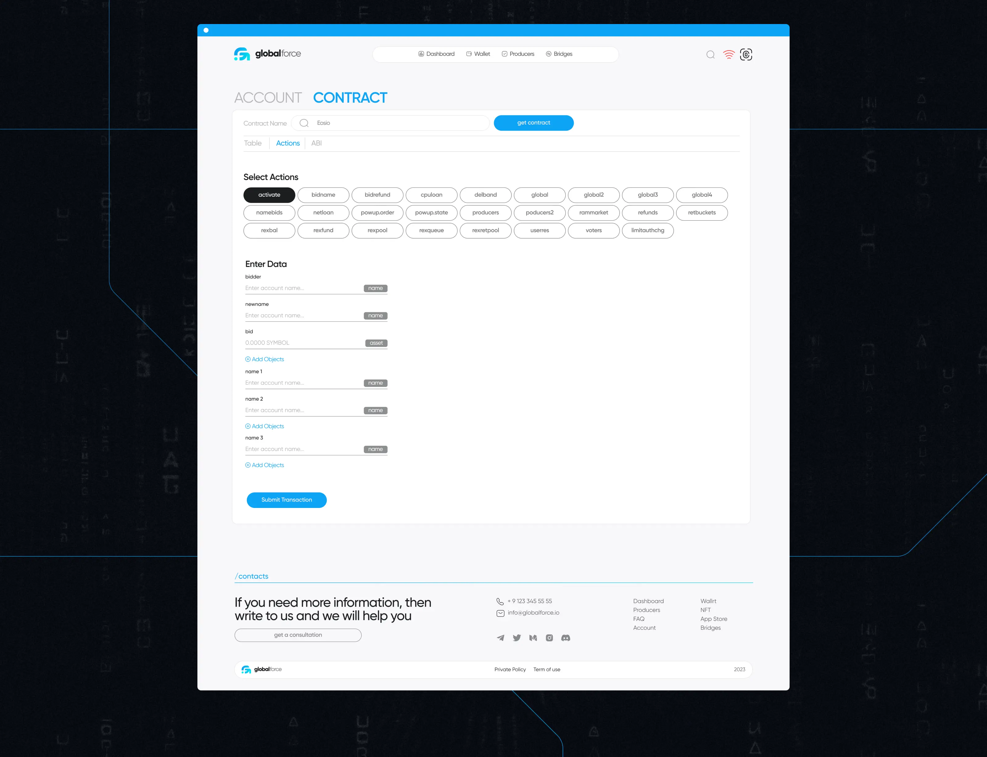 Global Force - Blockchain Website — Изображение №11 — Интерфейсы, Брендинг на Dprofile