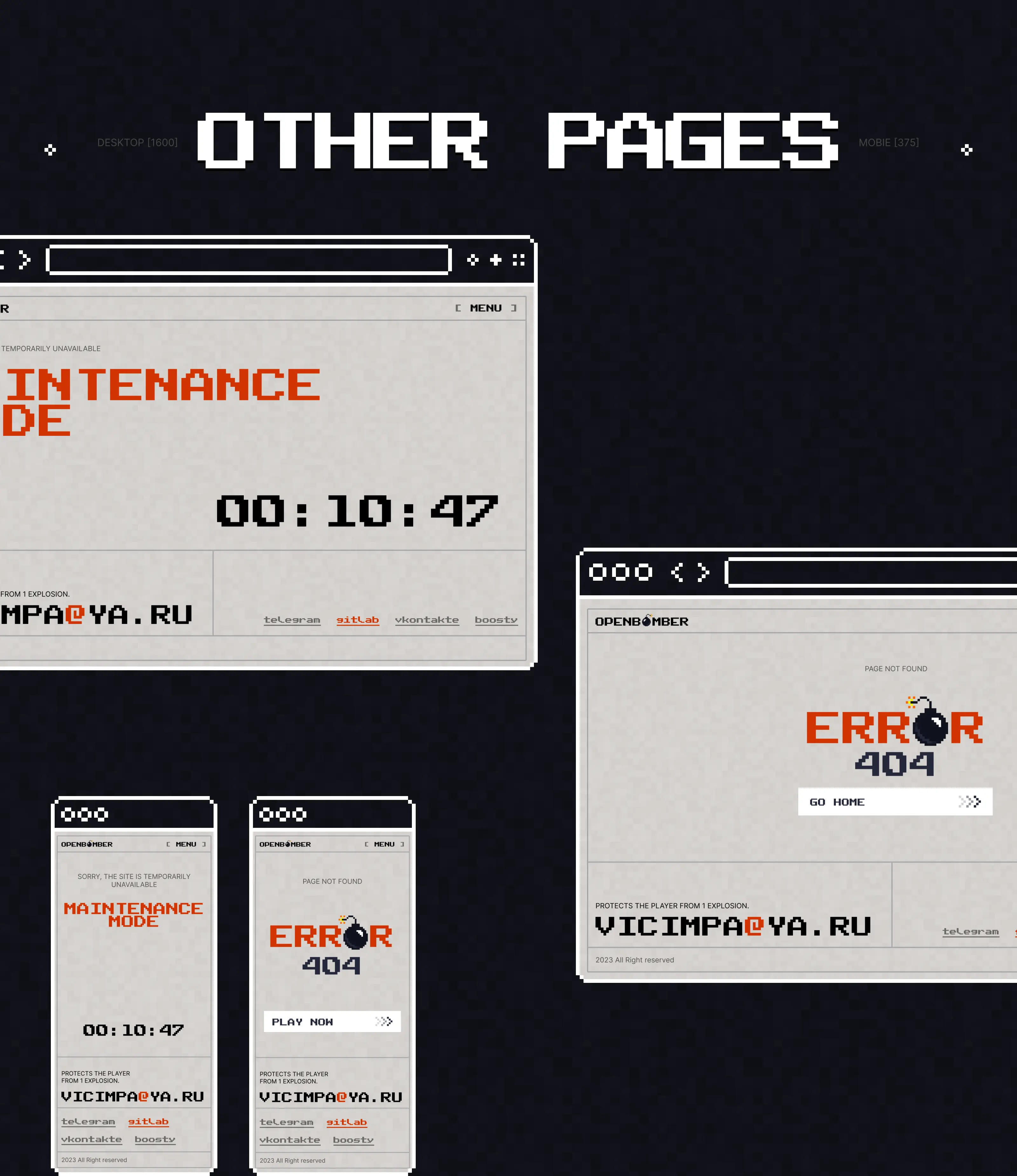 OpenBomber Website — Изображение №18 — Интерфейсы на Dprofile