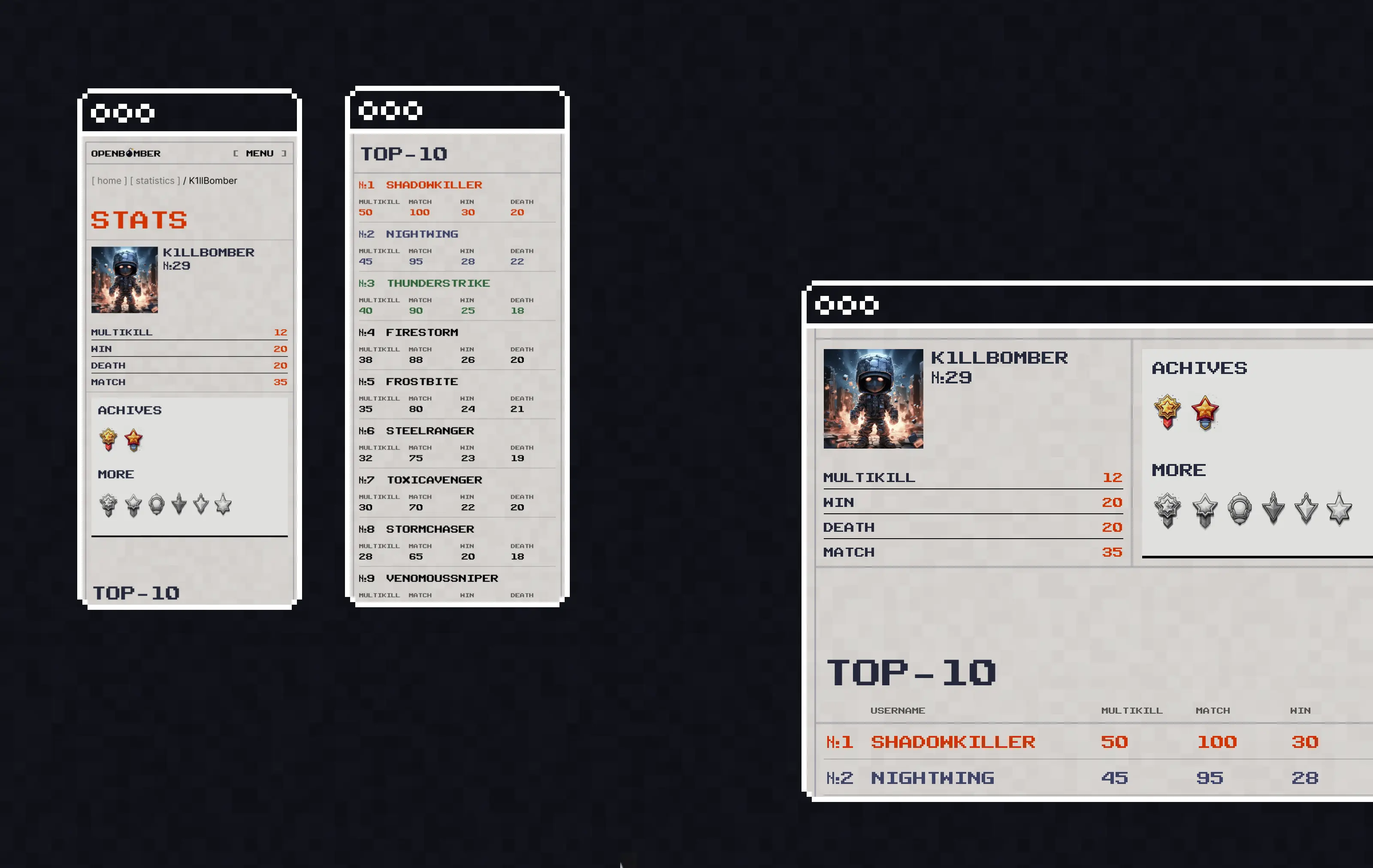 OpenBomber Website — Изображение №16 — Интерфейсы на Dprofile