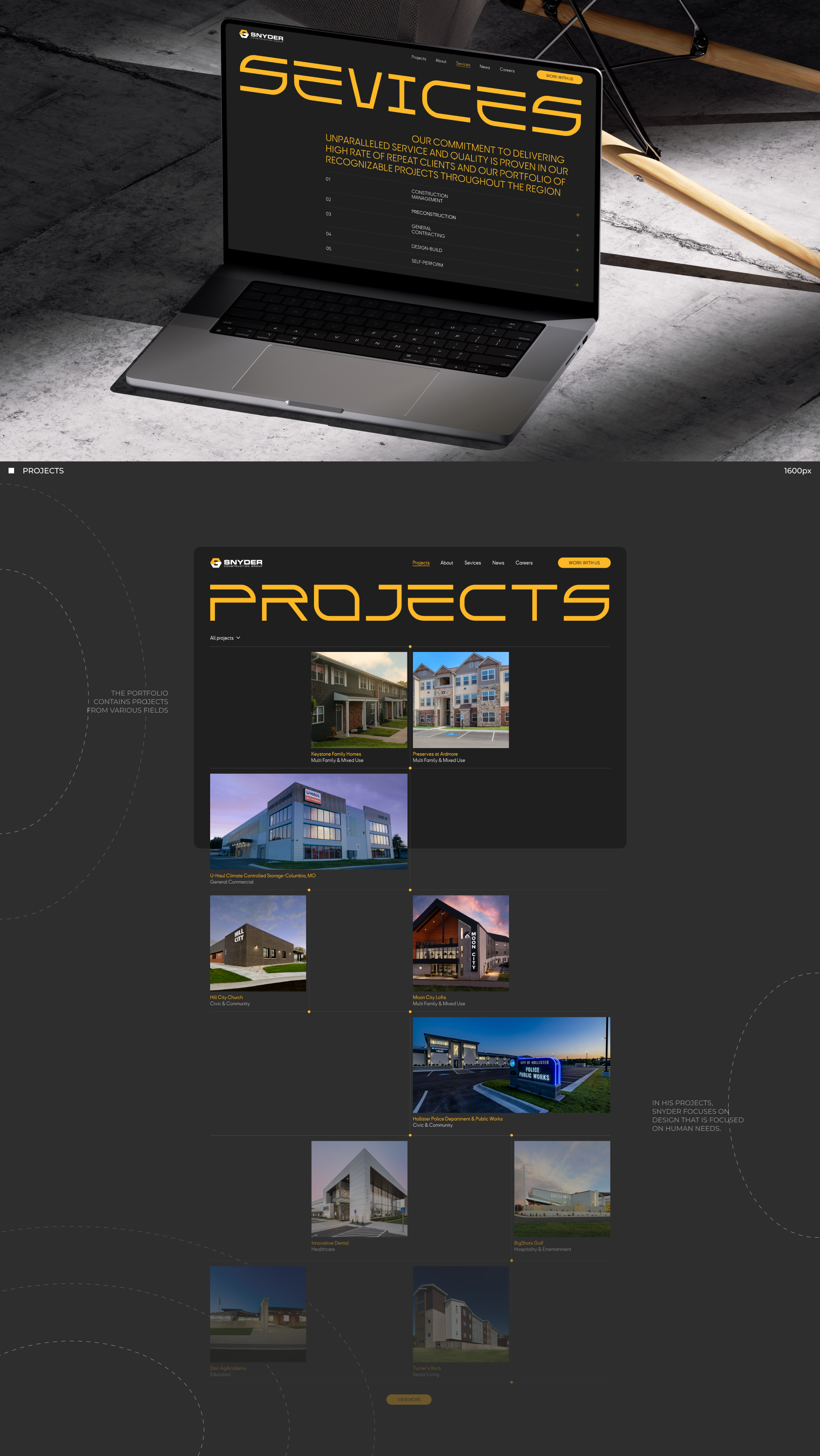 SNYDER | Corporate website — Изображение №3 — Интерфейсы на Dprofile