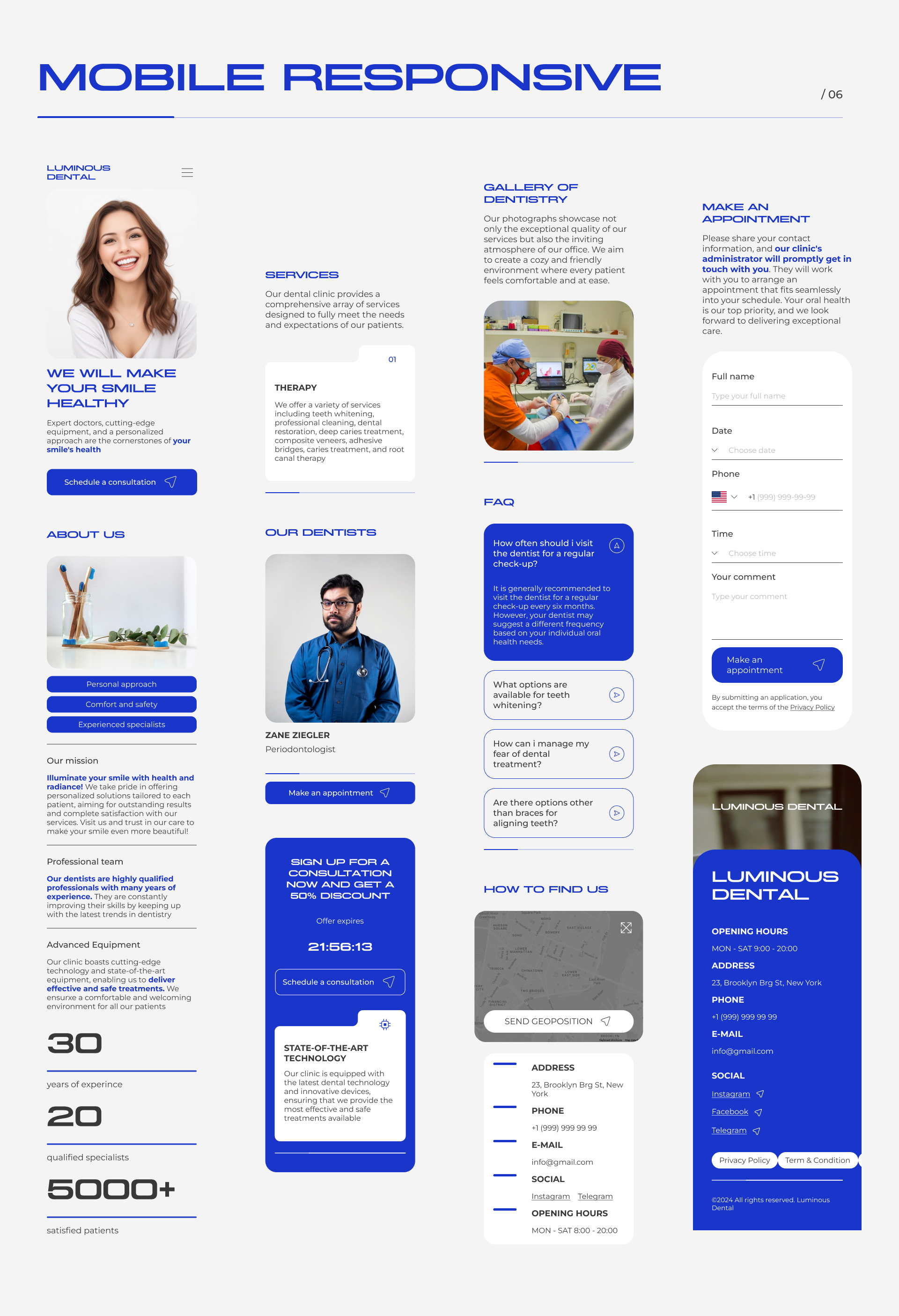 Landing Page for dental clinic — Изображение №10 — Интерфейсы на Dprofile