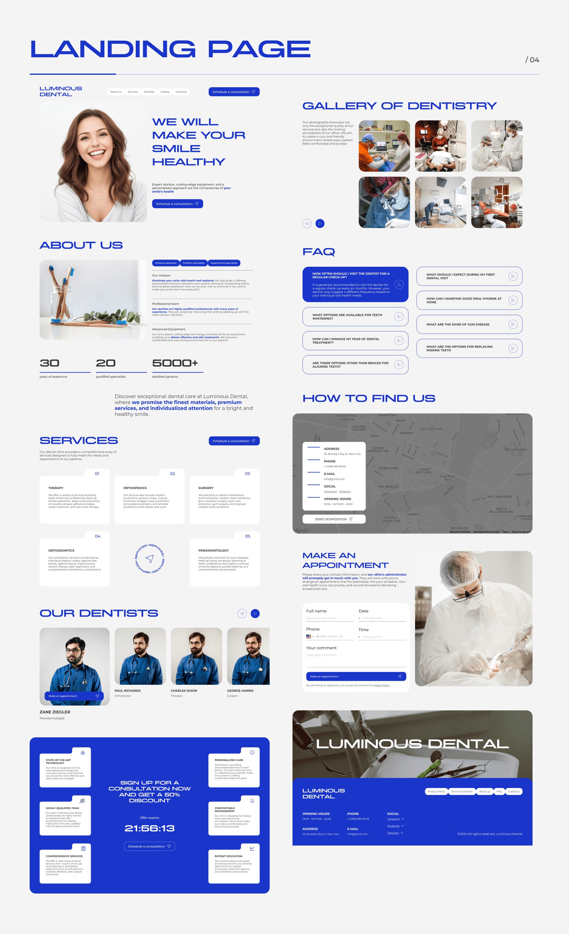 Landing Page for dental clinic — Изображение №7 — Интерфейсы на Dprofile
