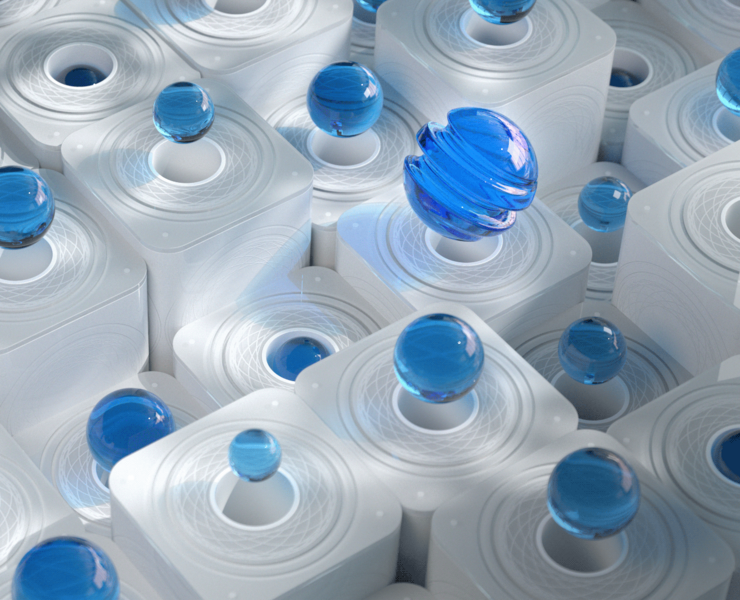 Blue pattern — Иллюстрация, 3D на Dprofile