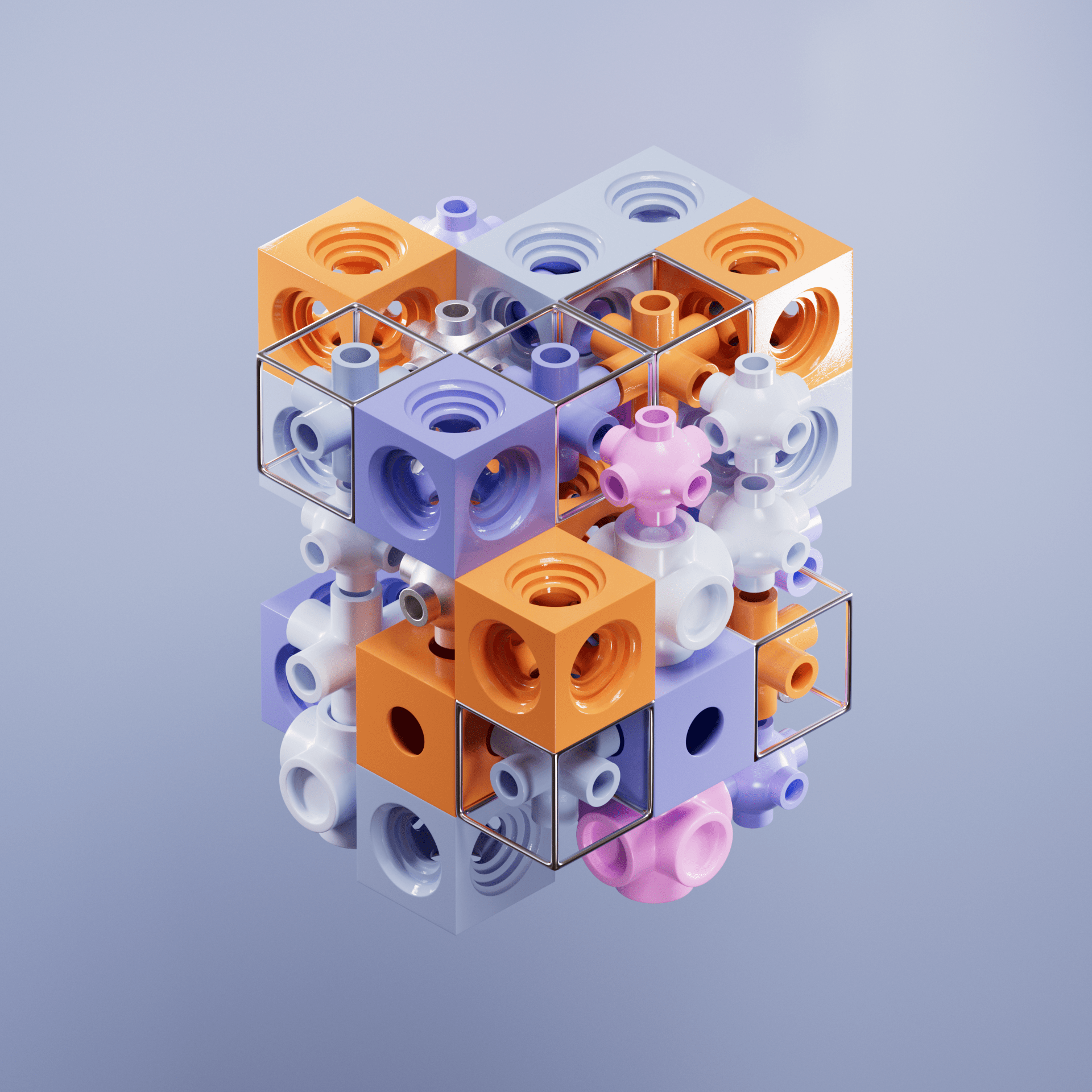 CUBISM art project Download for free — Изображение №6 — Иллюстрация, 3D на Dprofile