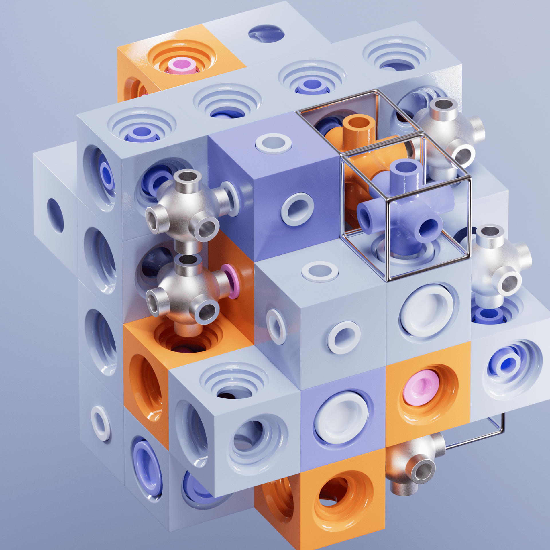 CUBISM art project Download for free — Изображение №3 — Иллюстрация, 3D на Dprofile