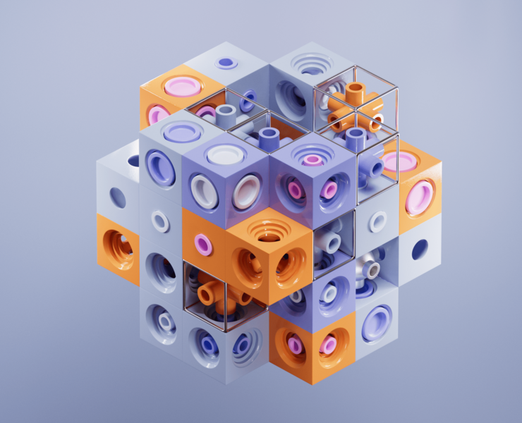 CUBISM art project Download for free — Иллюстрация, 3D на Dprofile