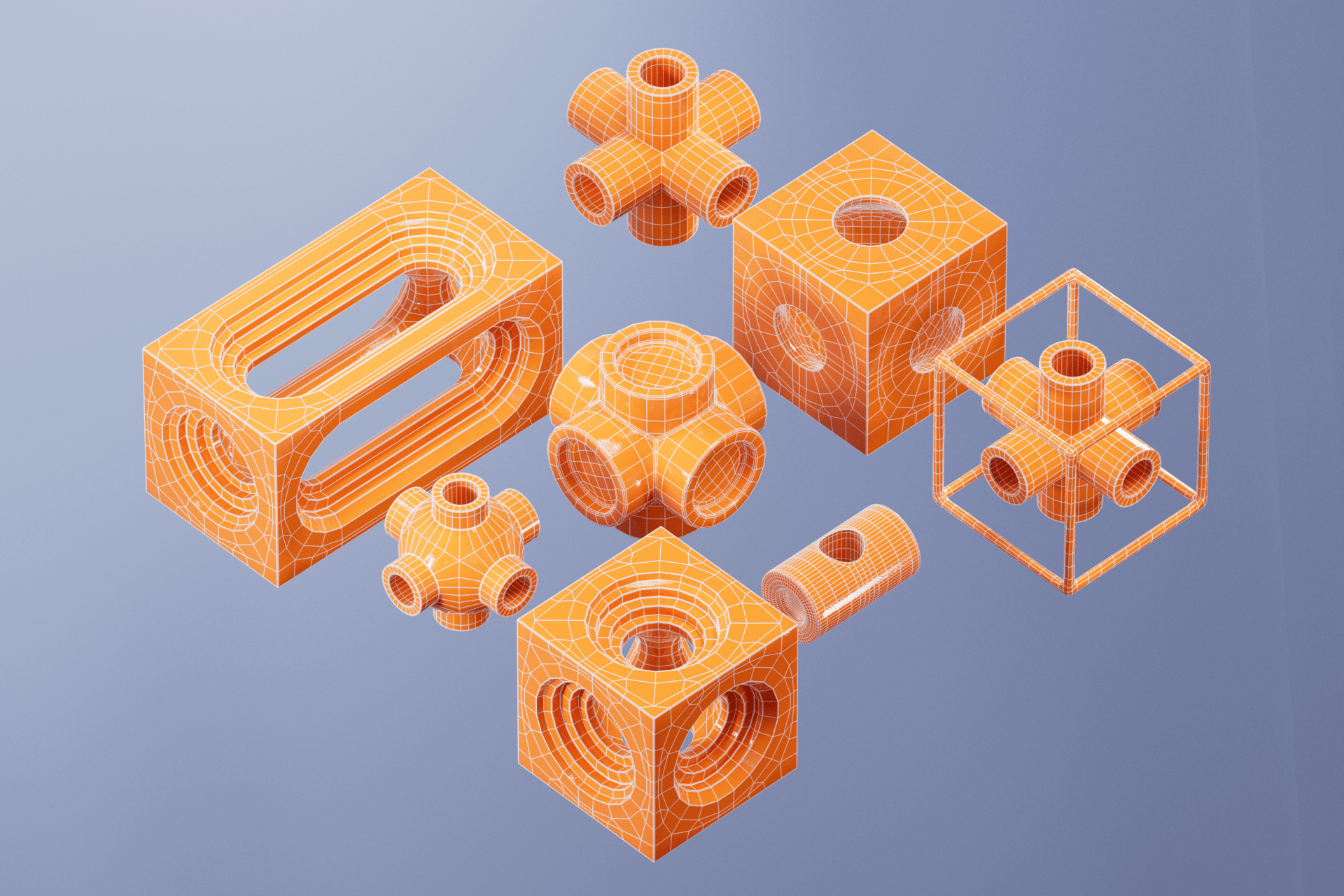 CUBISM art project Download for free — Изображение №8 — Иллюстрация, 3D на Dprofile