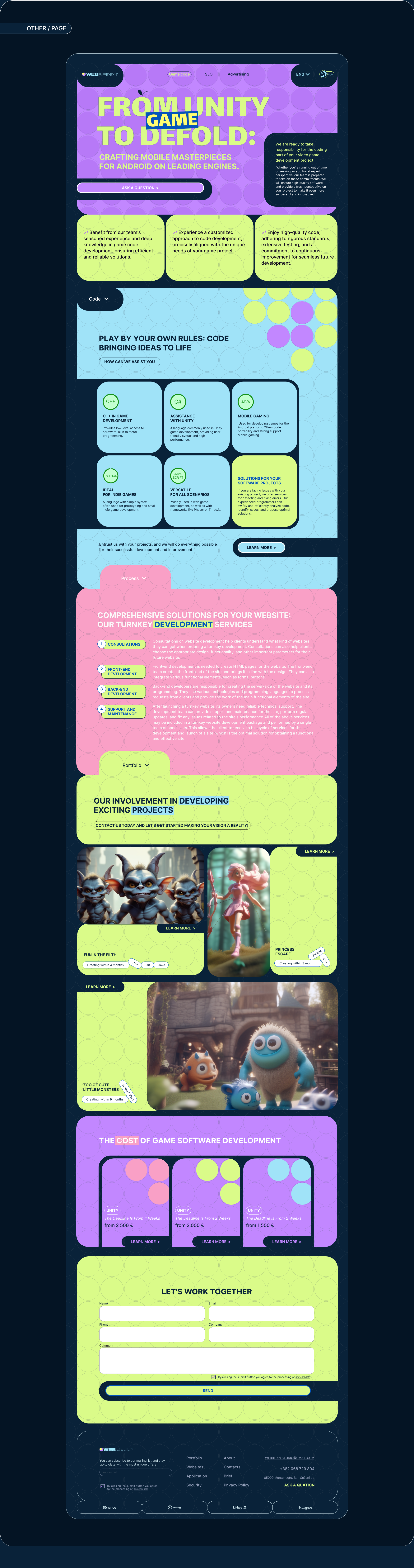 WEBBERRY WEBSITE — Изображение №4 — Интерфейсы на Dprofile