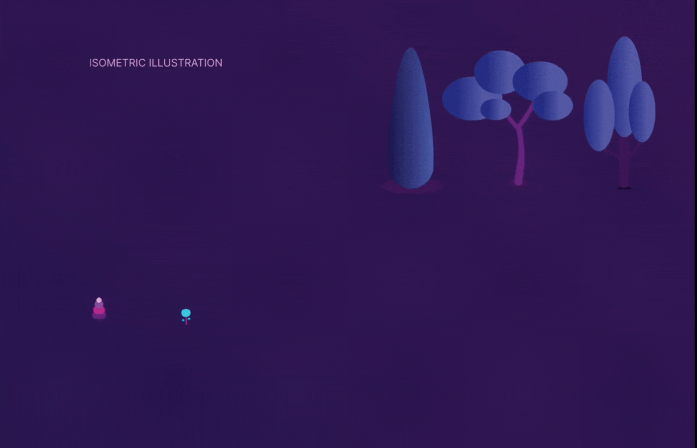 Ночной город в изометрии — Изображение №2 — Иллюстрация на Dprofile