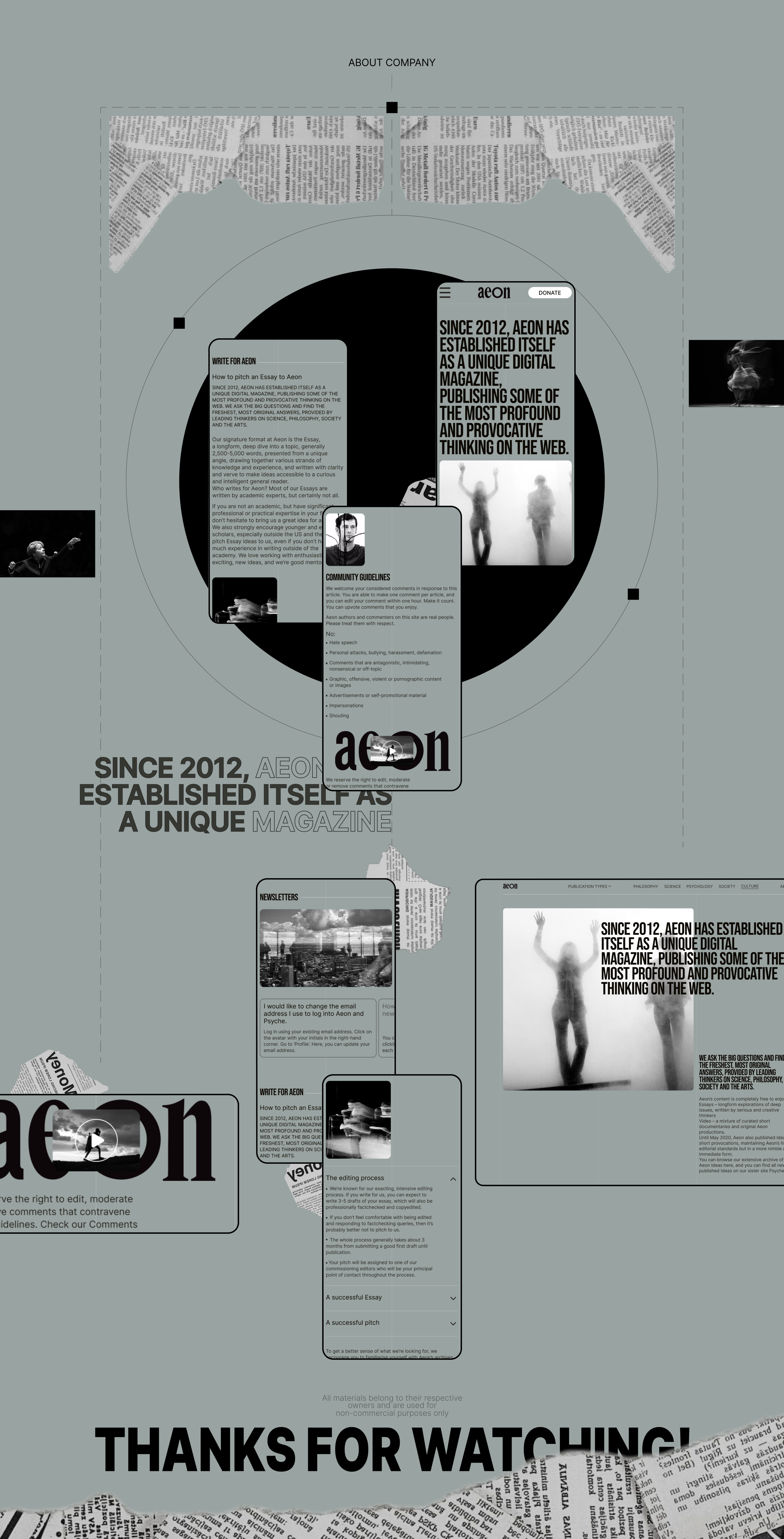 •NEWS WEBSITE AEON — Изображение №7 — Интерфейсы на Dprofile