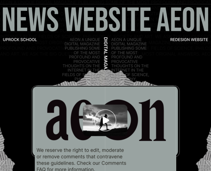 •NEWS WEBSITE AEON — Интерфейсы на Dprofile