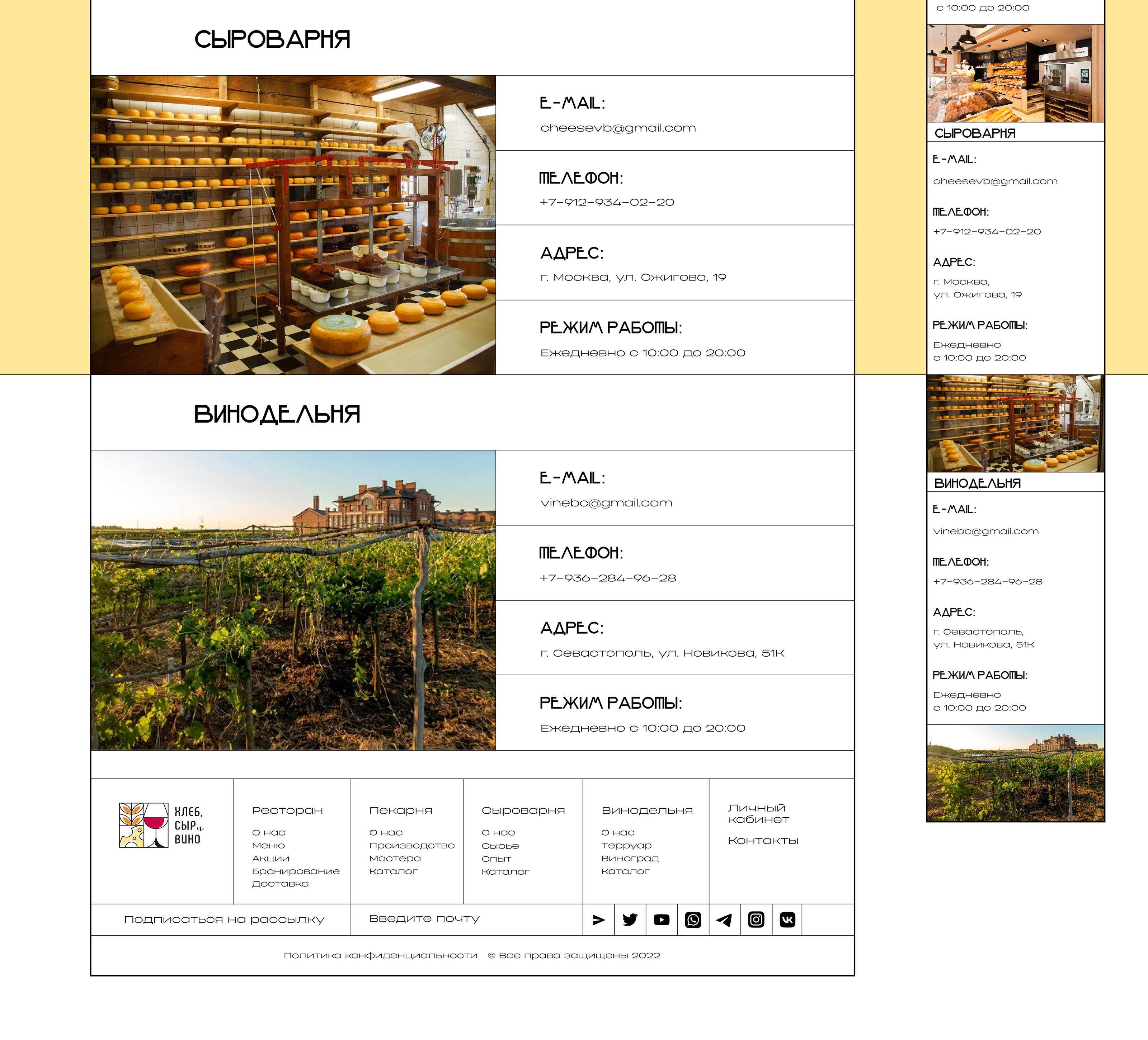 Online restaurant: winery, bakery, cheese factory — Изображение №52 — Интерфейсы, Анимация на Dprofile