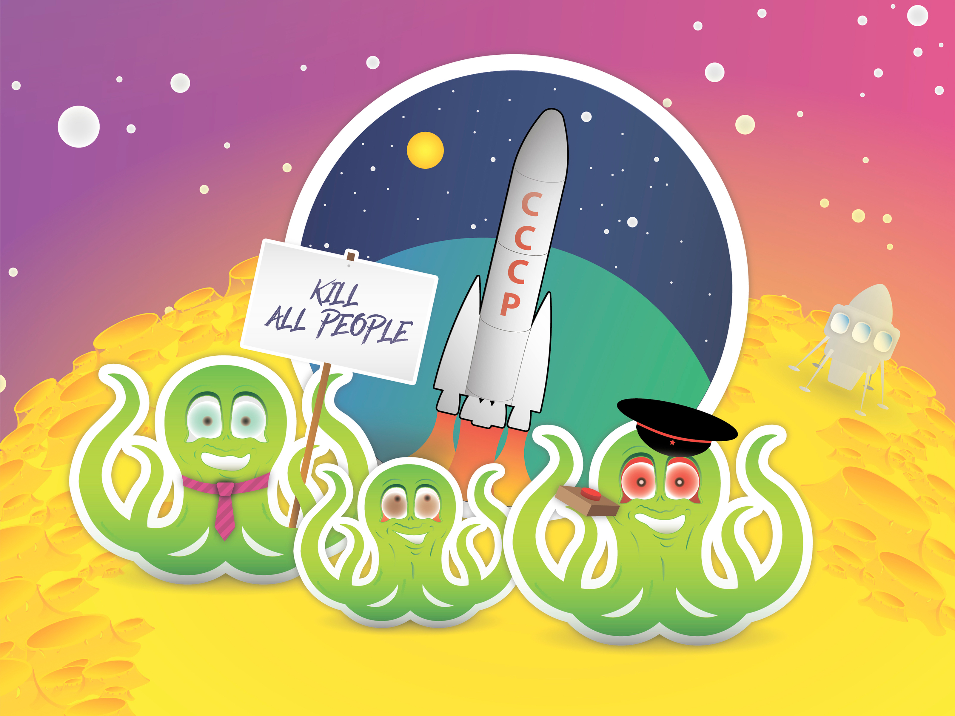 The crazy octopus from MARS — Изображение №5 — Иллюстрация на Dprofile