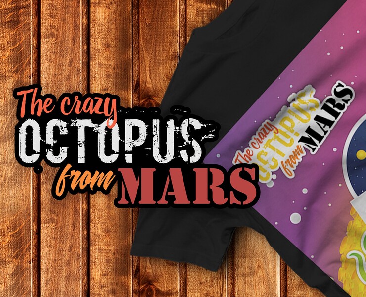 The crazy octopus from MARS — Иллюстрация на Dprofile