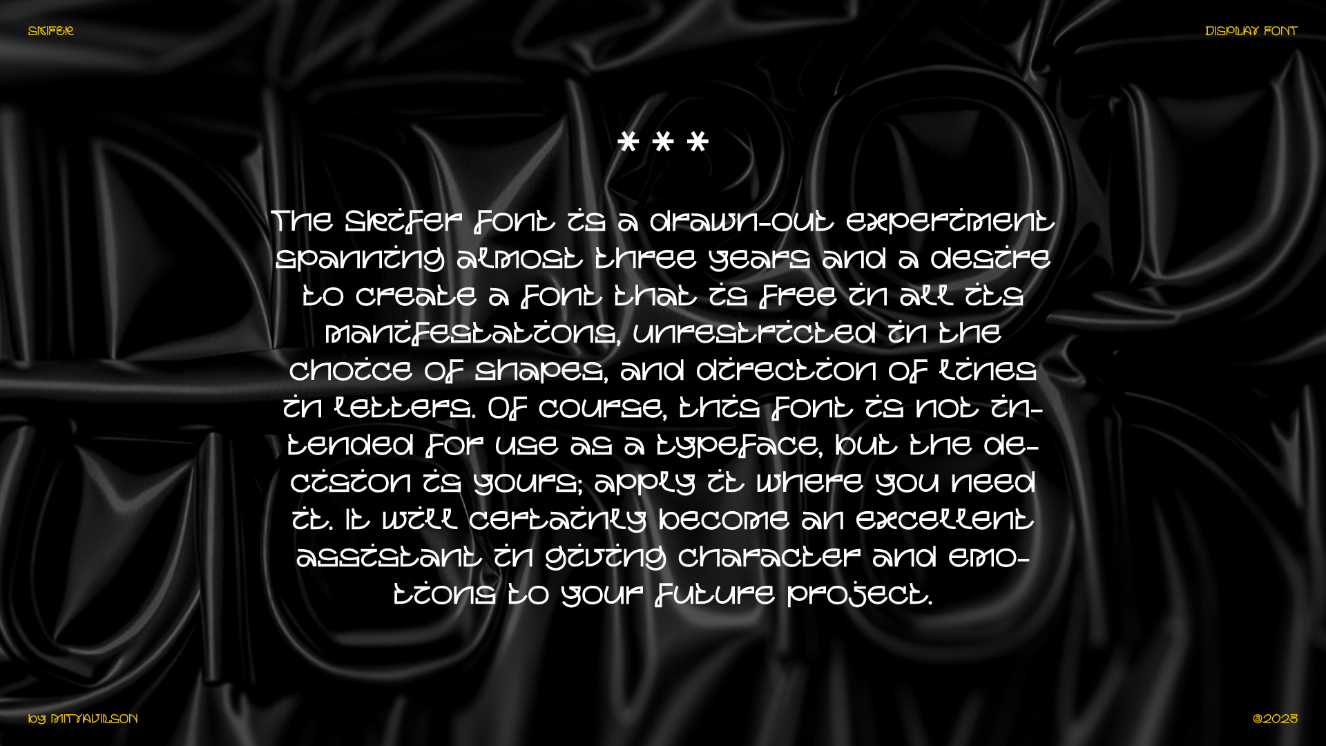 SKIFER / display font — Изображение №2 — Графика на Dprofile