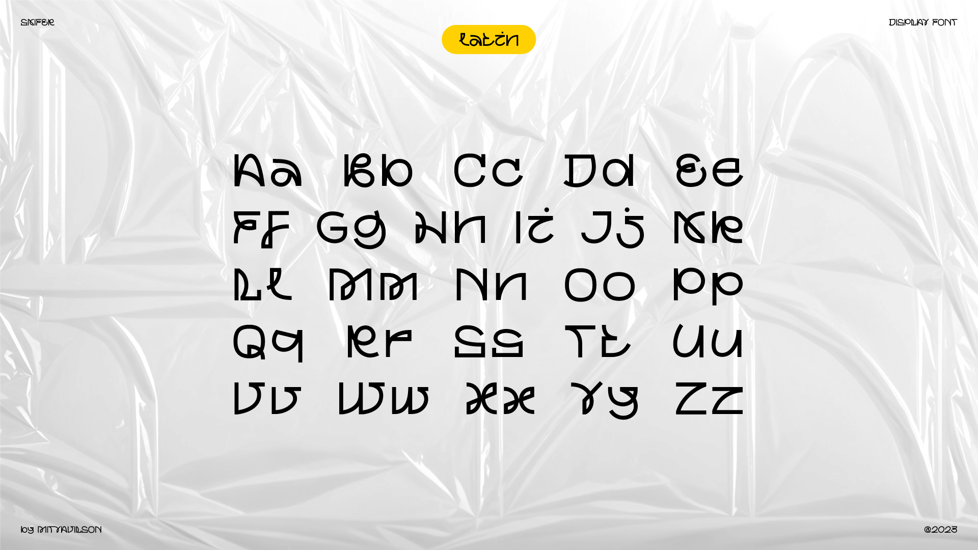 SKIFER / display font — Изображение №3 — Графика на Dprofile