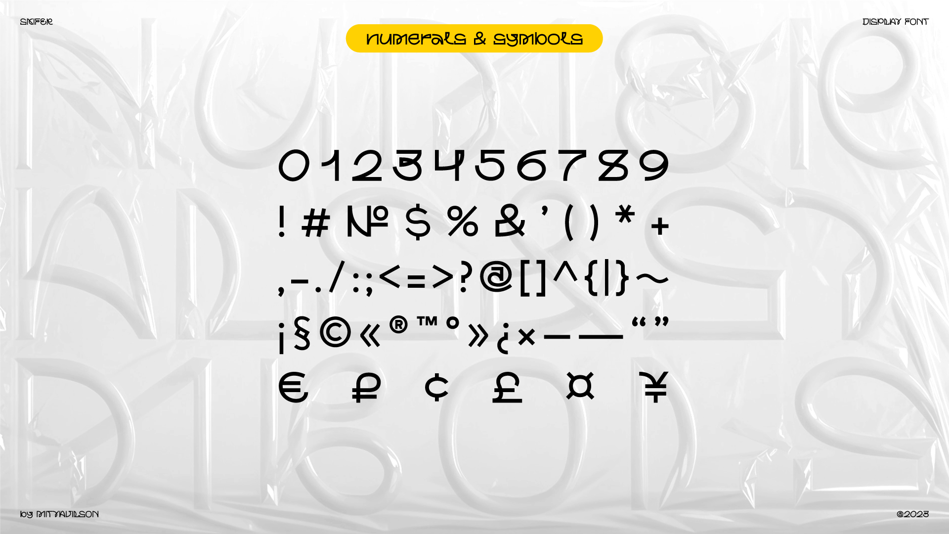 SKIFER / display font — Изображение №6 — Графика на Dprofile