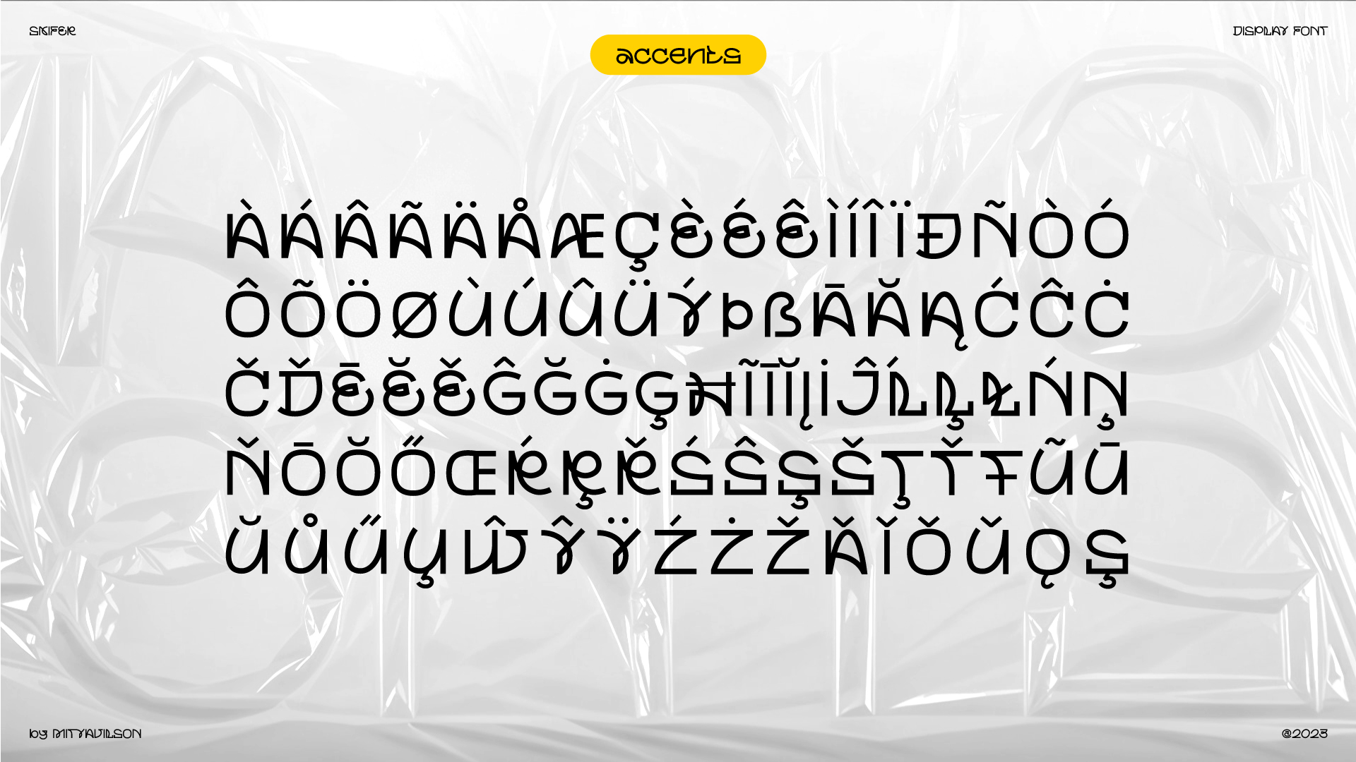 SKIFER / display font — Изображение №5 — Графика на Dprofile
