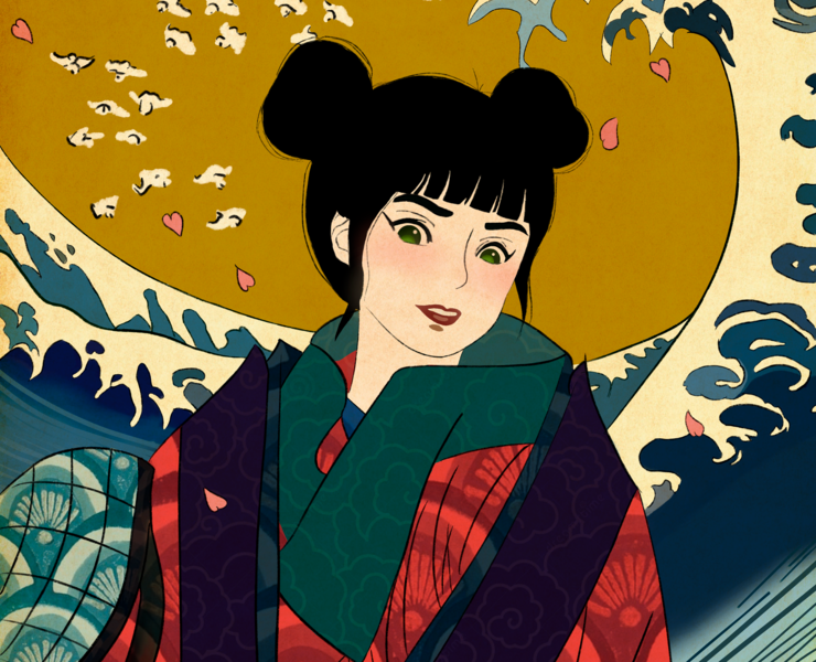 Ukiyo-e Portait — Иллюстрация на Dprofile