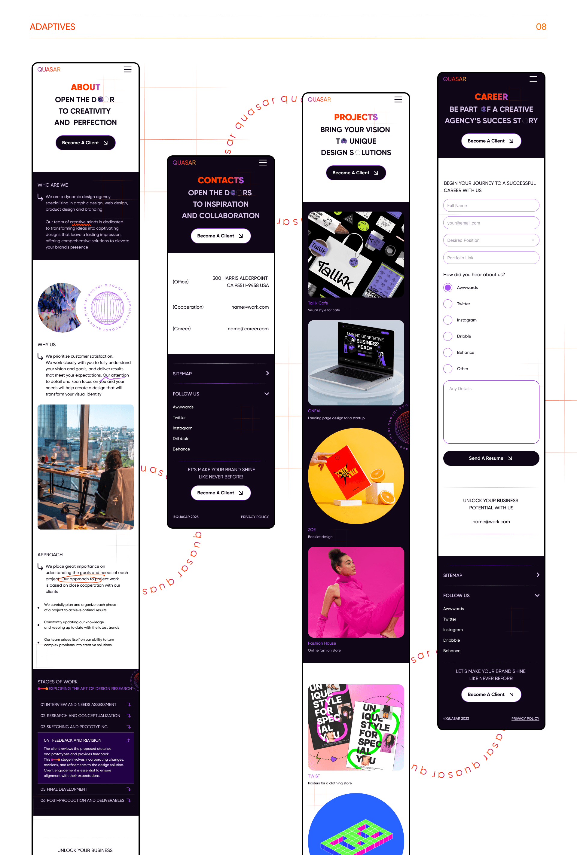 QUASAR Design Agency — Изображение №11 — Интерфейсы на Dprofile
