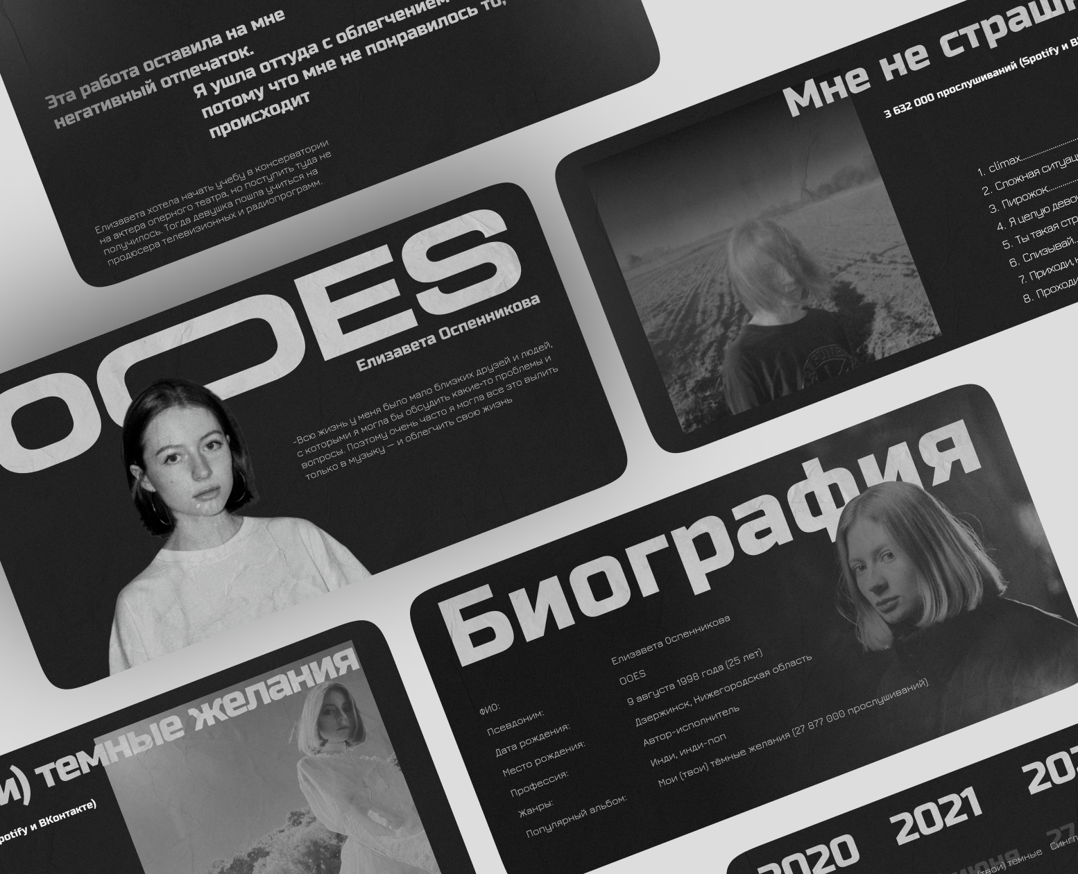 Дизайн презентации для музыкального исполнителя — Брендинг, Графика на Dprofile