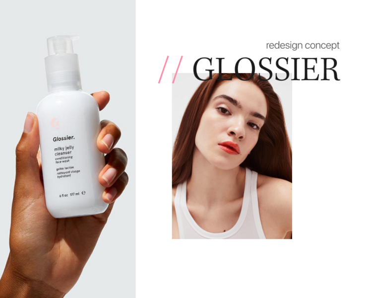 glossier redesign concept на Dprofile