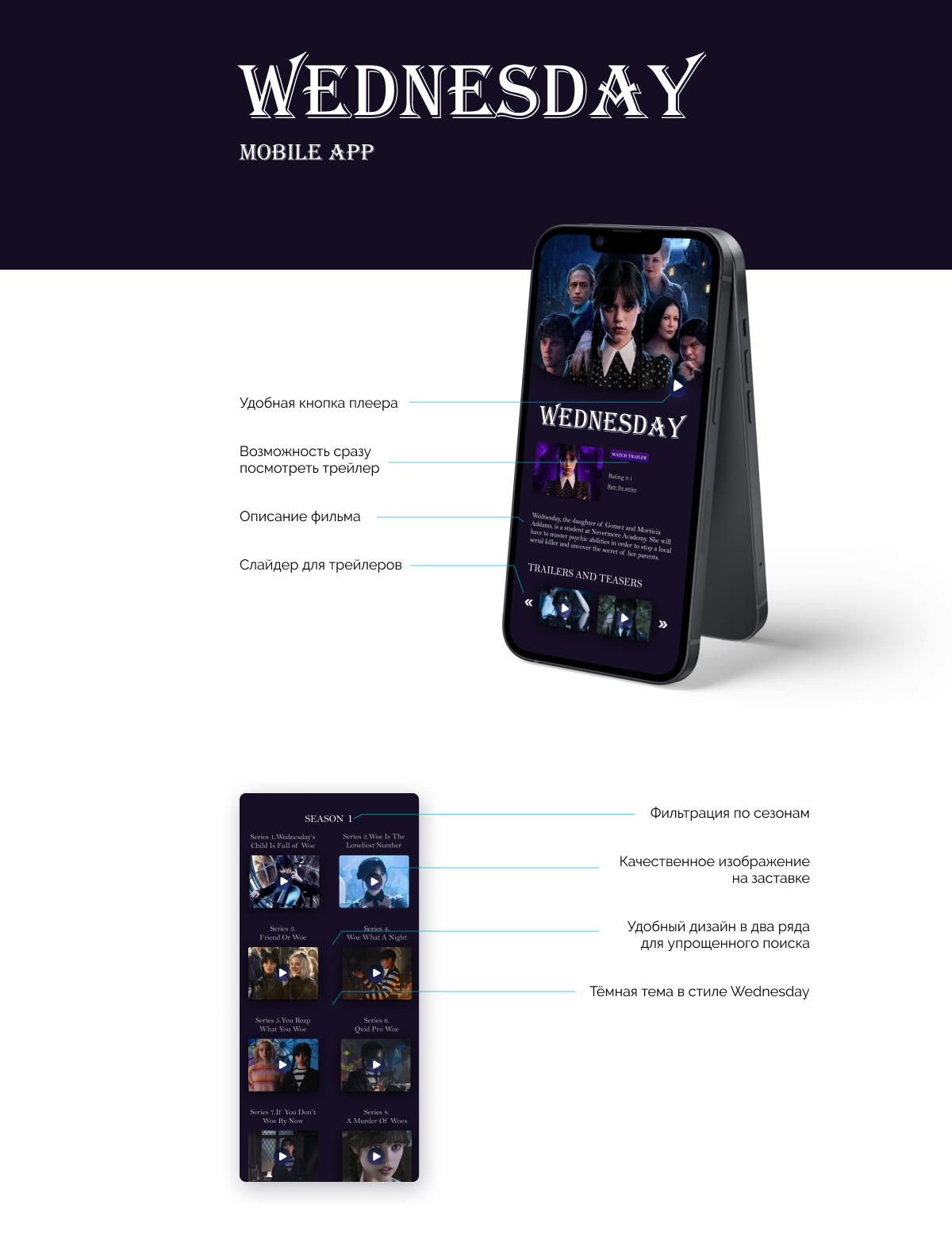 Wednesday mobile — Изображение №1 — Интерфейсы, Маркетинг на Dprofile